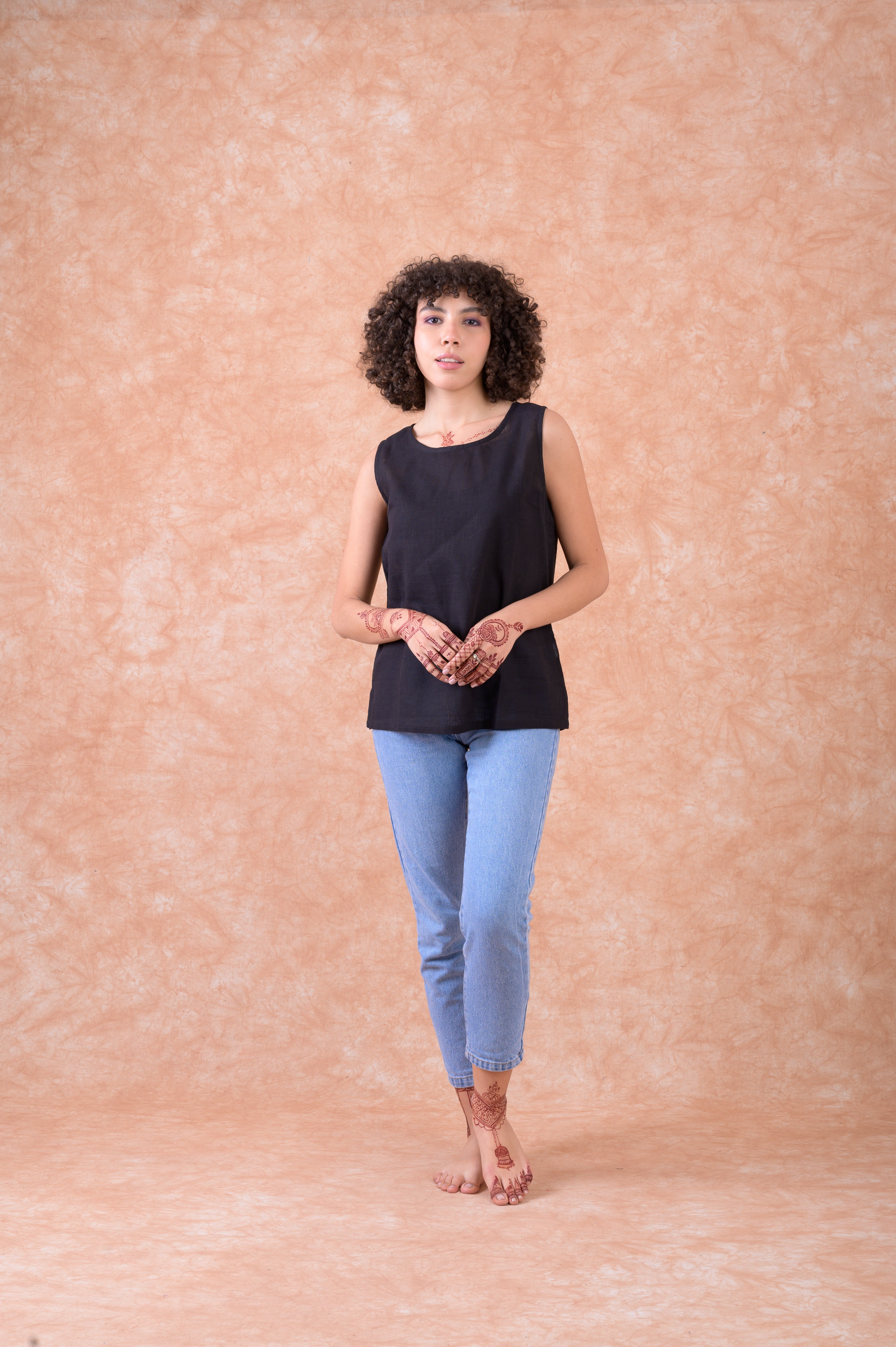 Rhea Essen Cami Thin Top Black / L/X