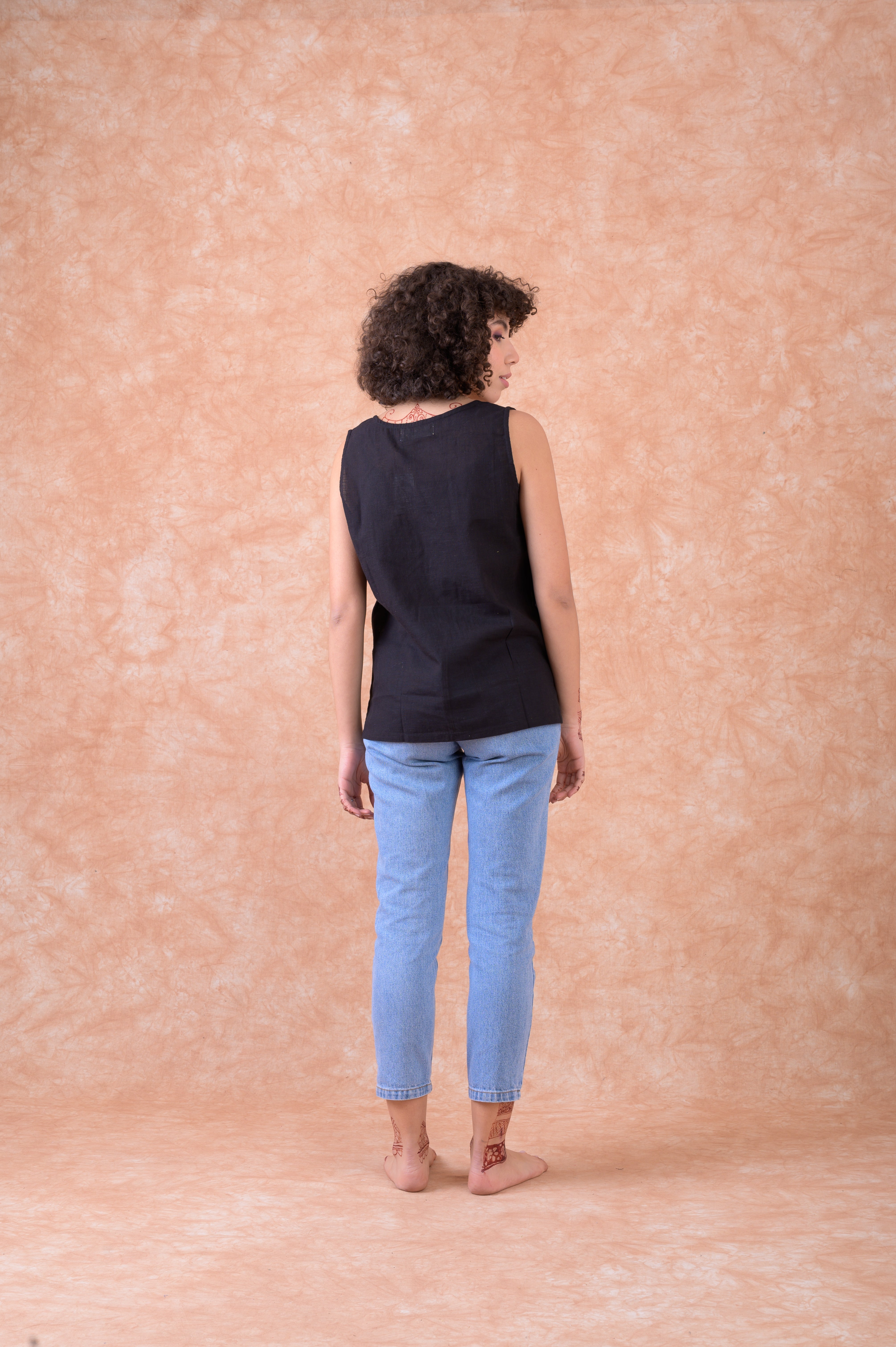 Rhea Essen Cami Thin Top Black / L/X