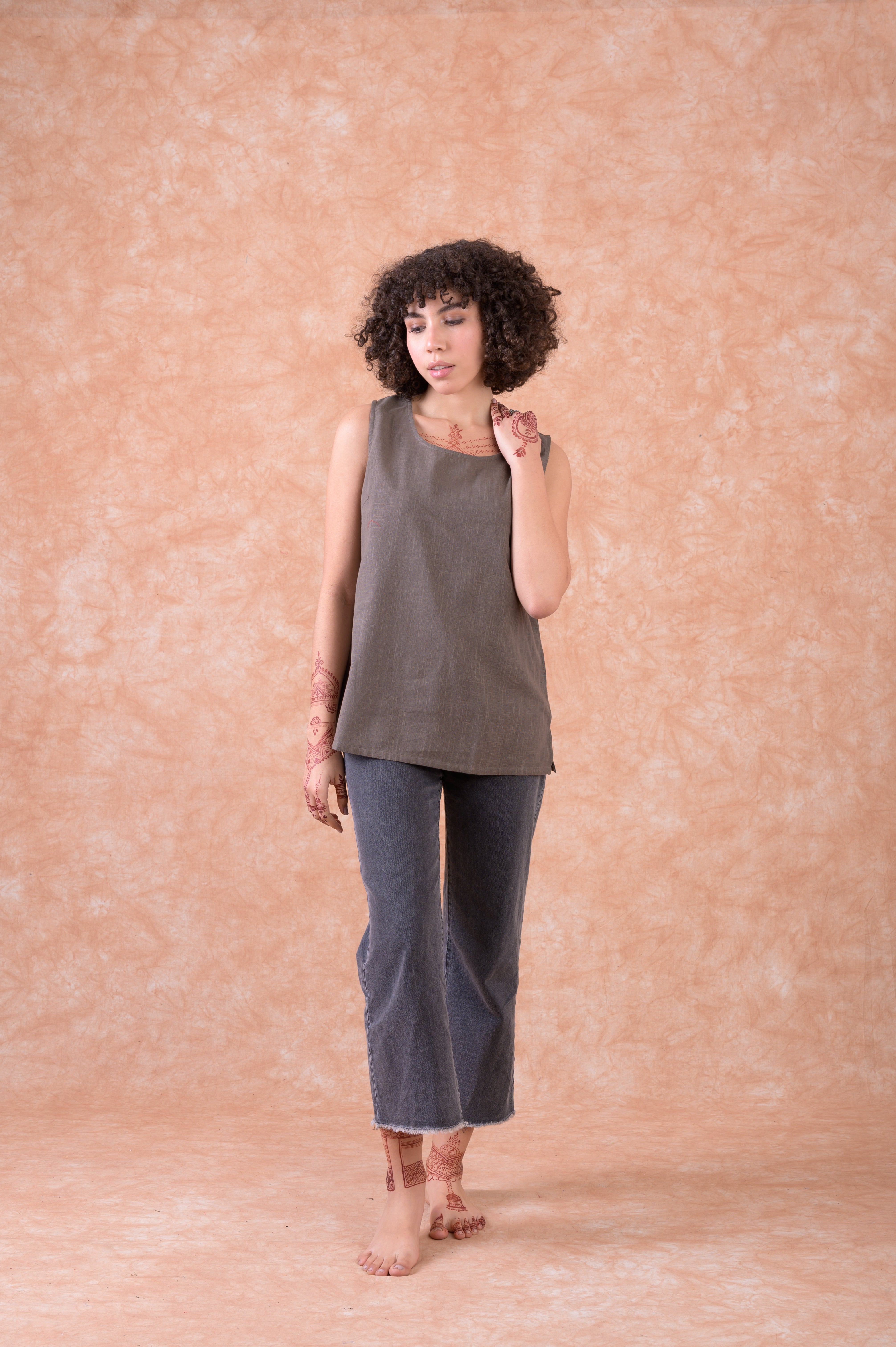 Rhea Essen Cami Thin Top Black / S/M
