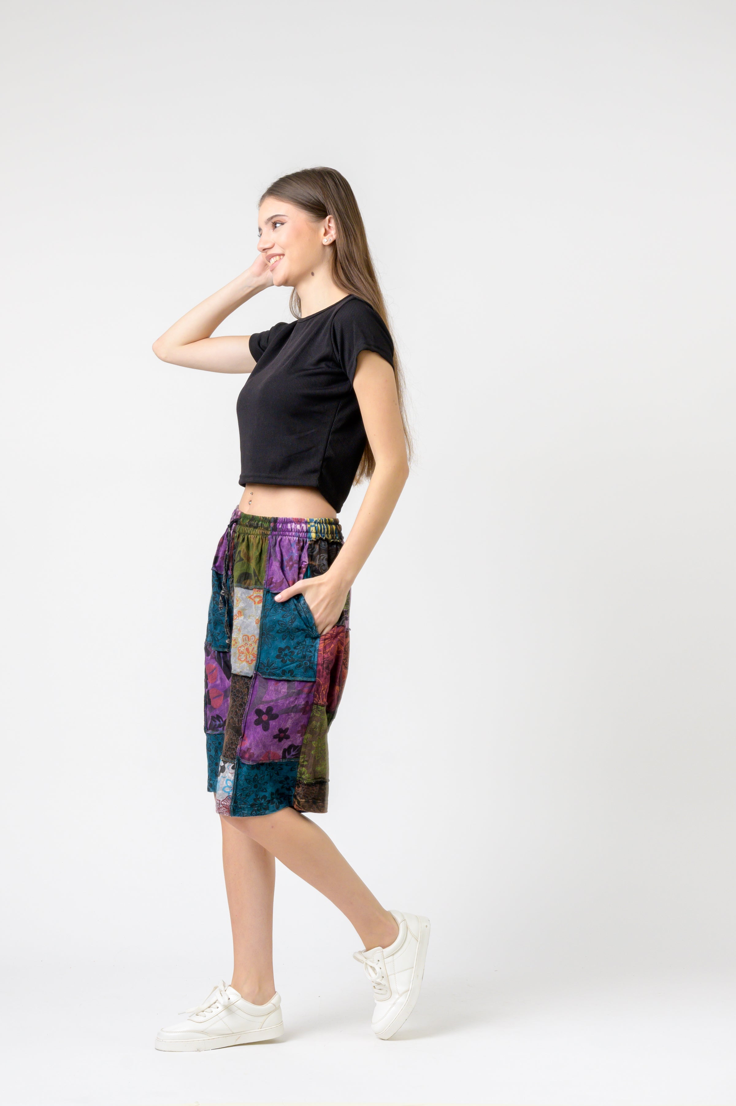 Rhea Mix Patch Short Trouser