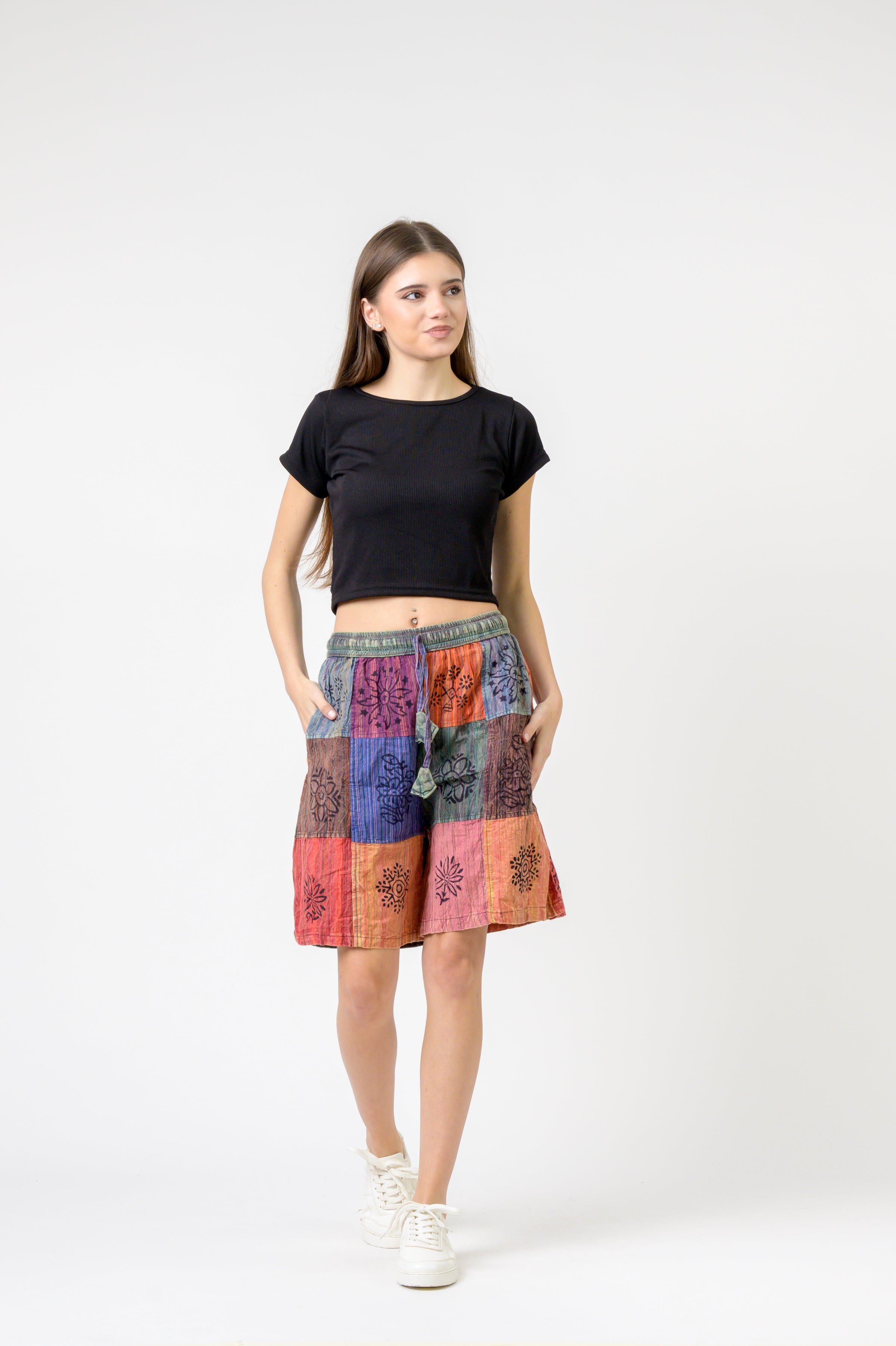 Rhea Mix Patch Short Trouser