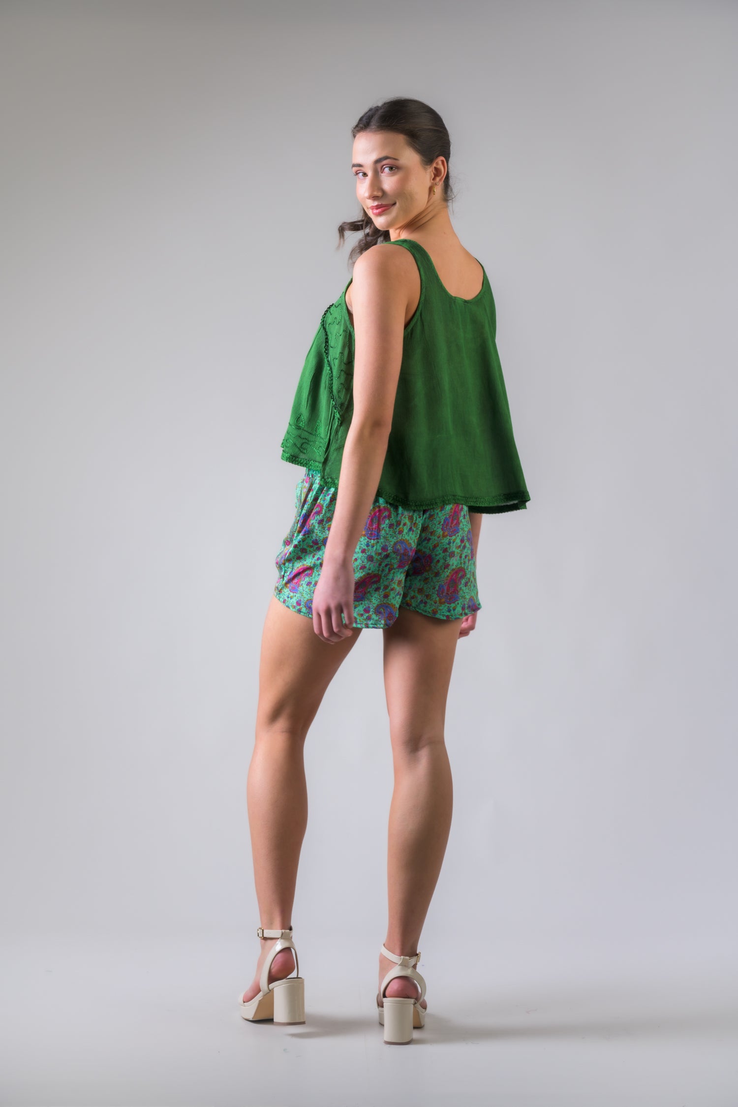 Rhea Printed Shorts Assorted / One Size