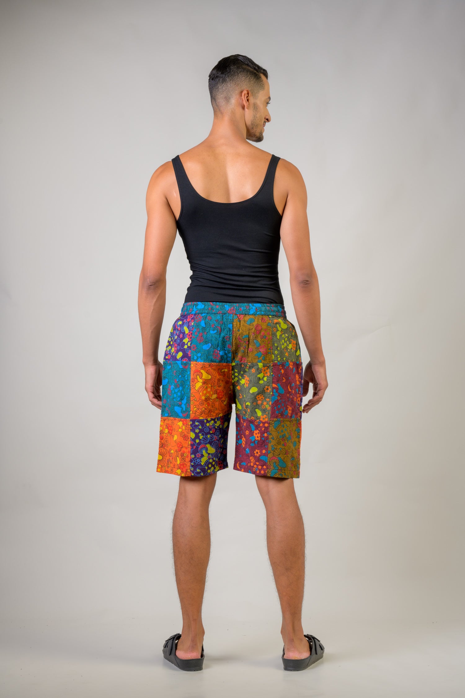 Rhea Colorful Mushroom Patches Shorts Multicolor / Small