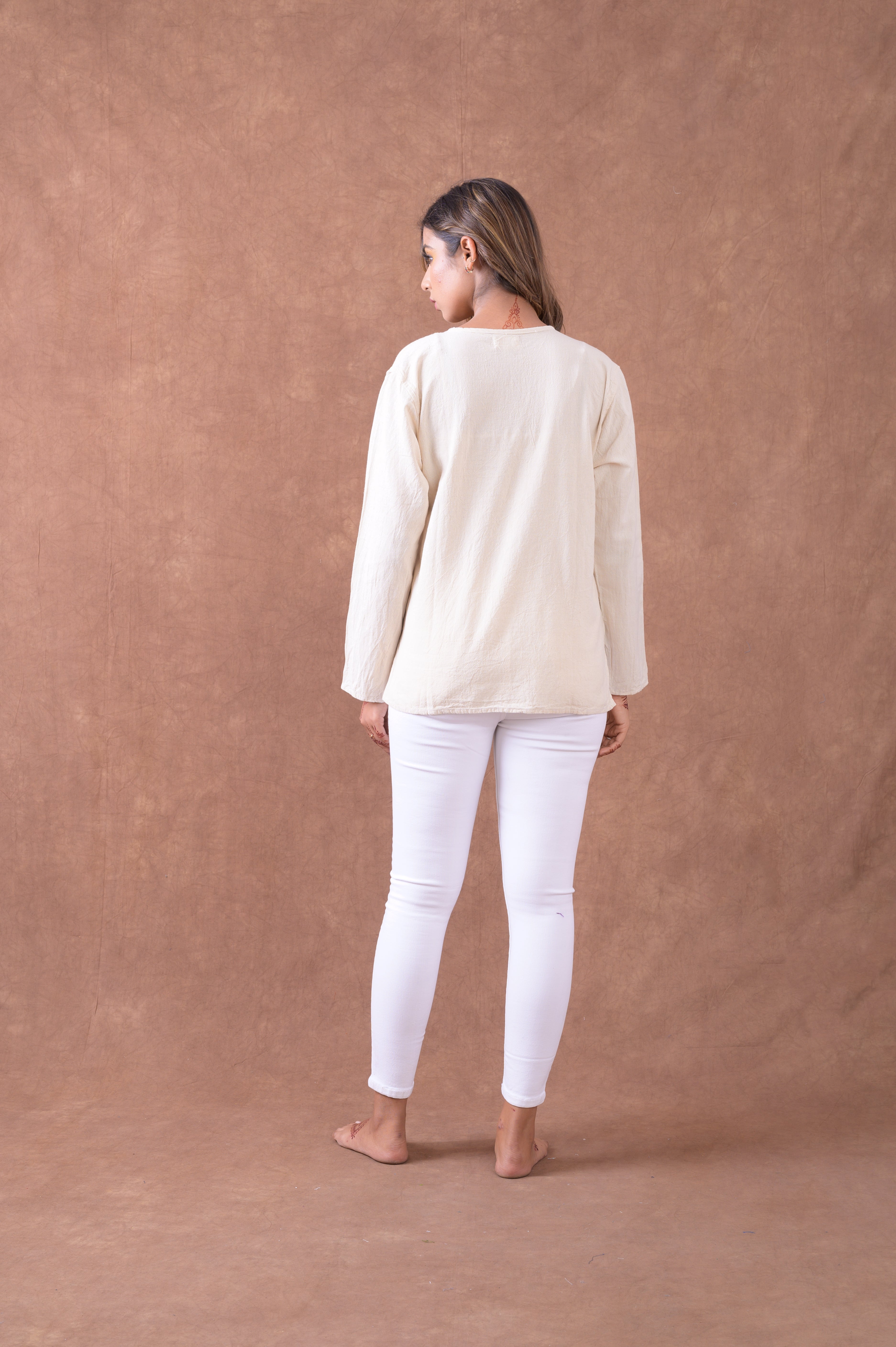 Rhea Button V-Neck Shirt