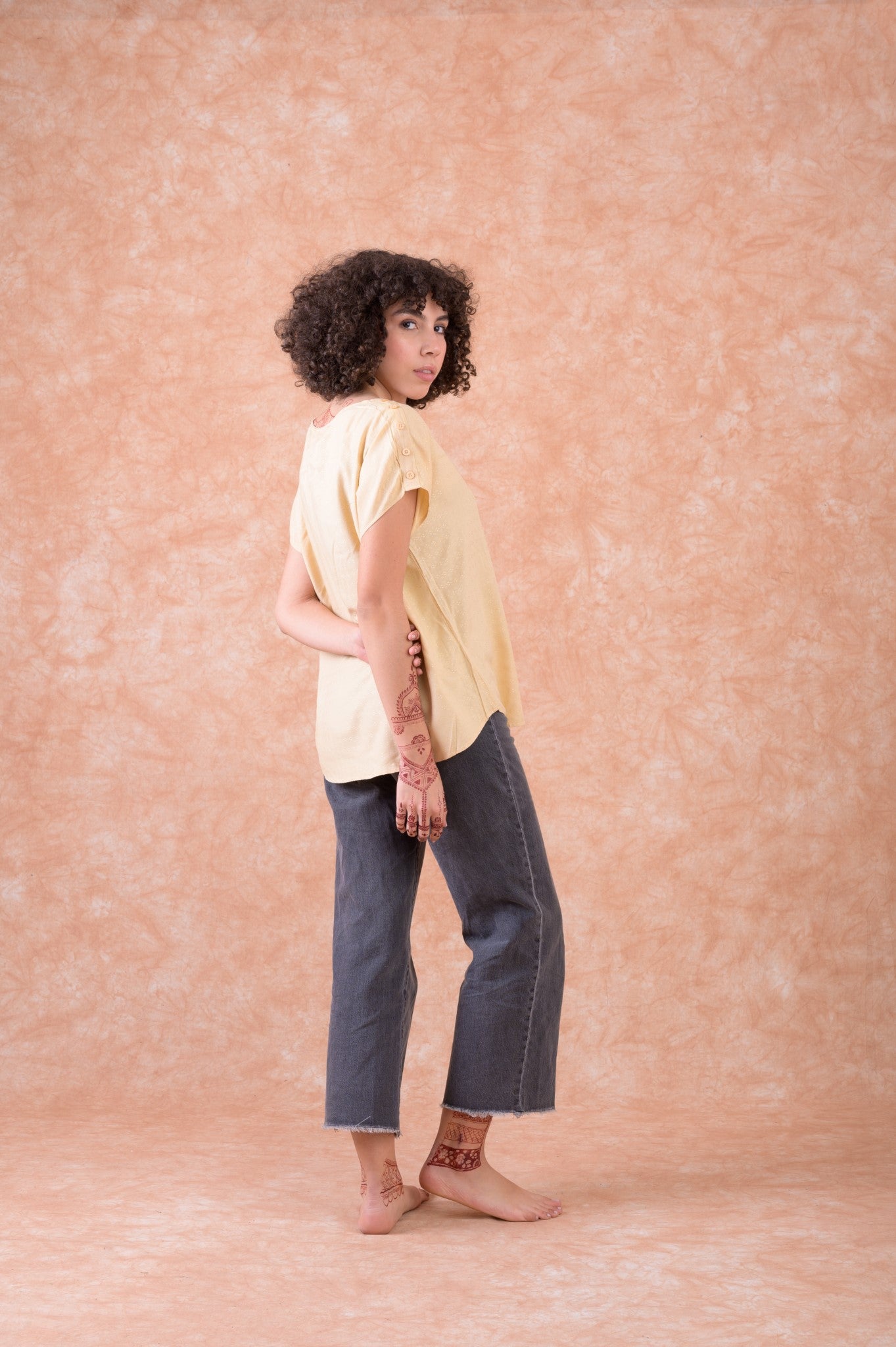 Rhea Libra Top Beige / L/X