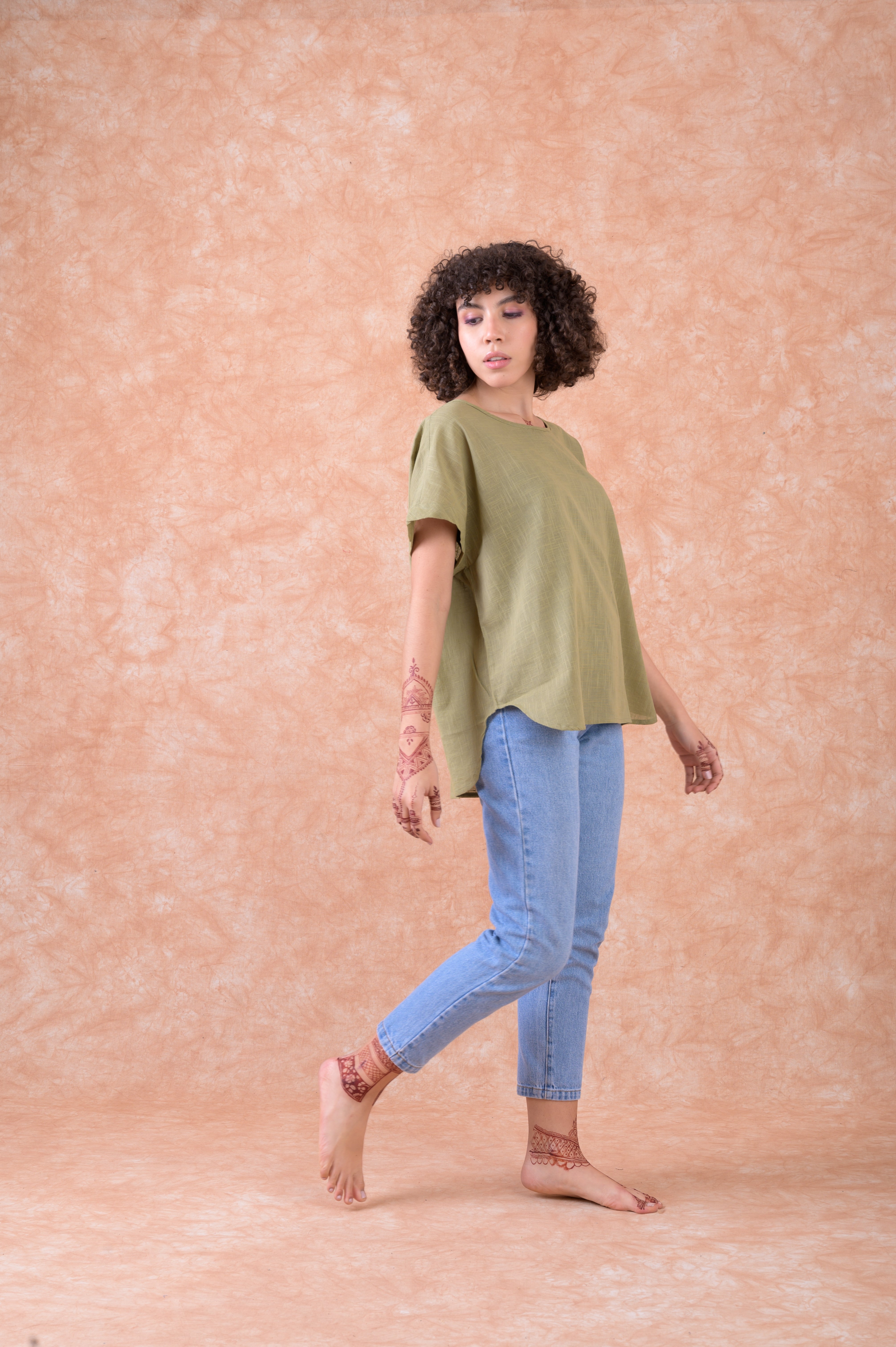 Rhea Stella Top Olive / L/X
