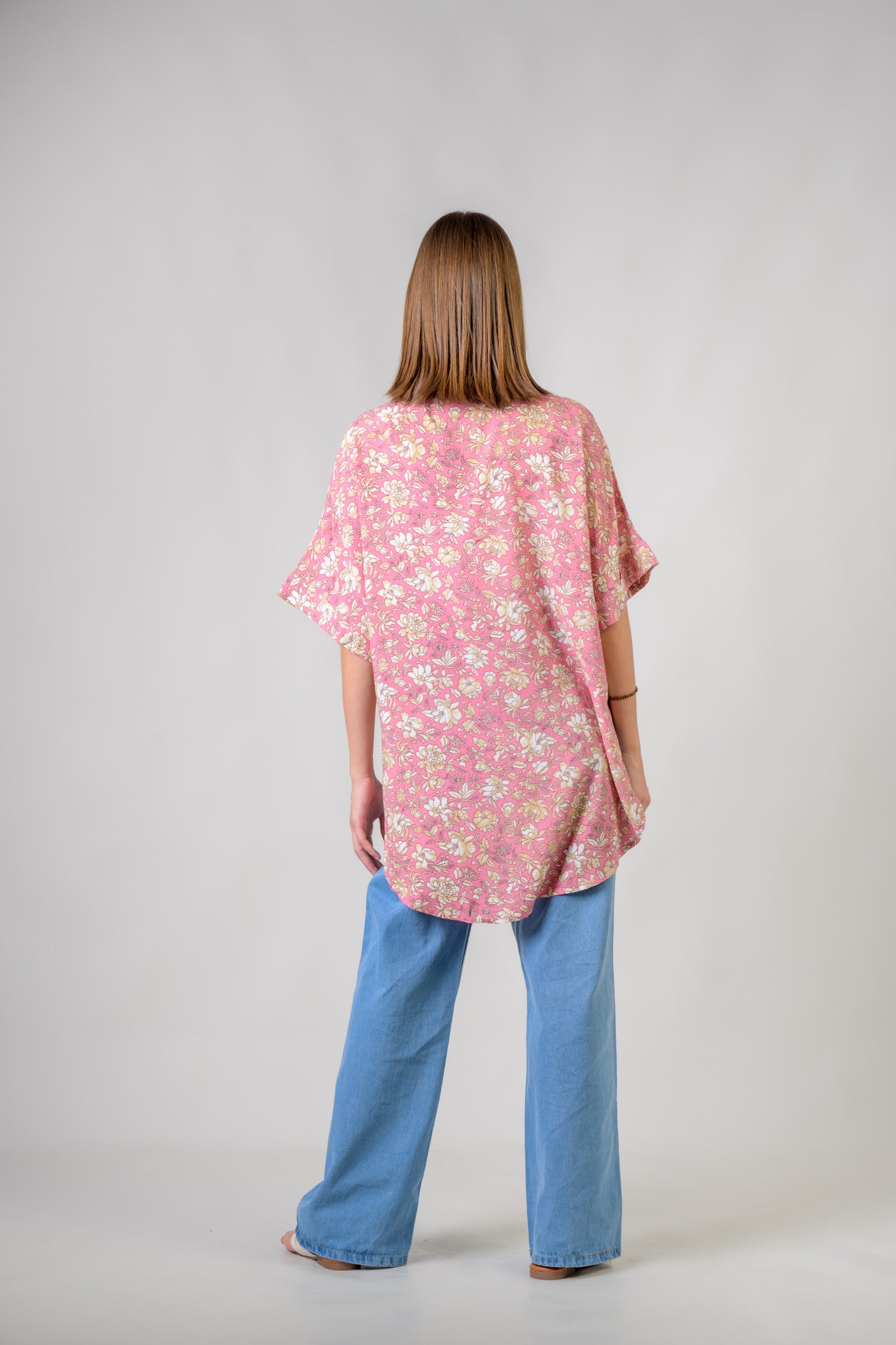 Rhea Mila Flower Shirt Green / S/M