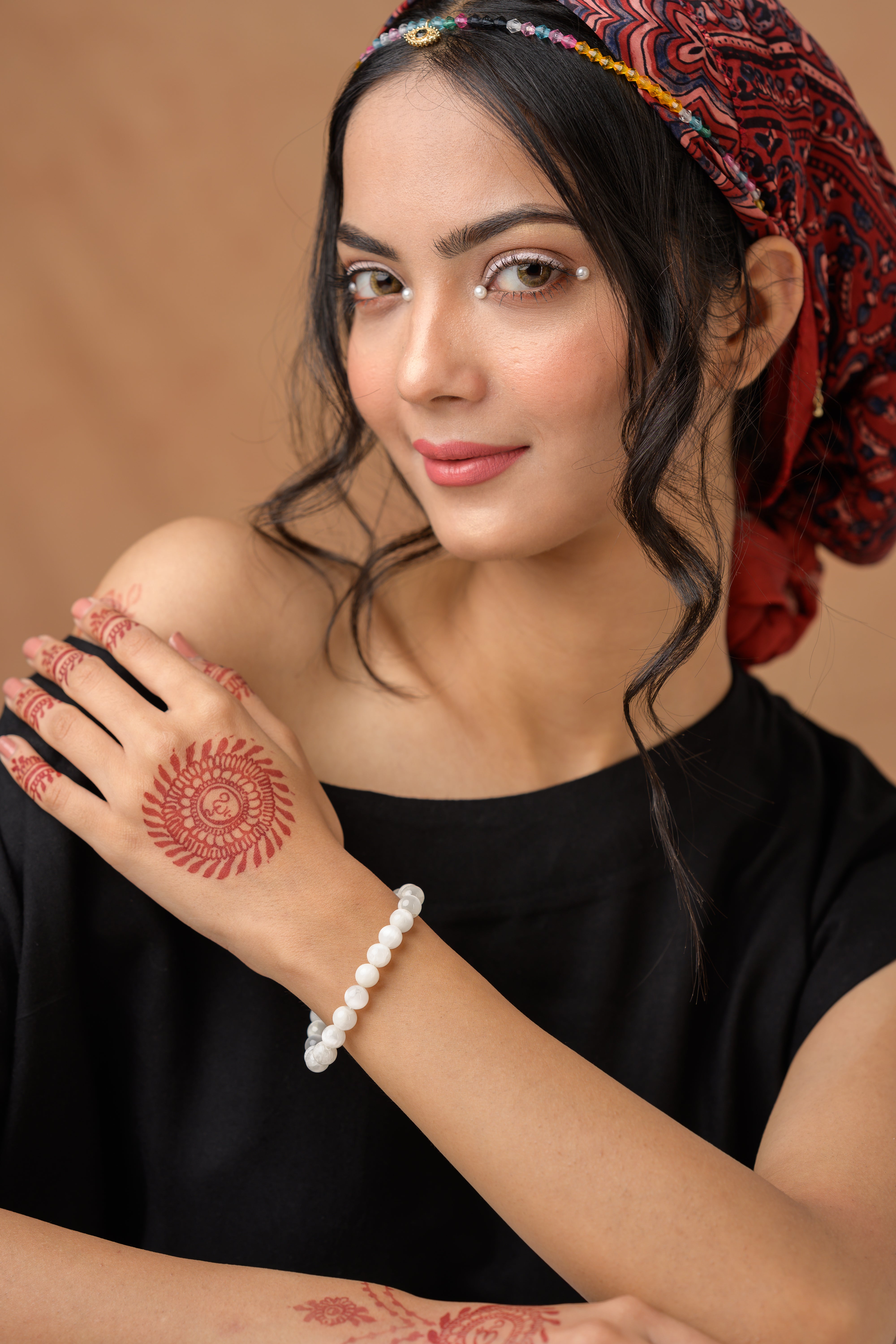 Selenite Bead Bracelet