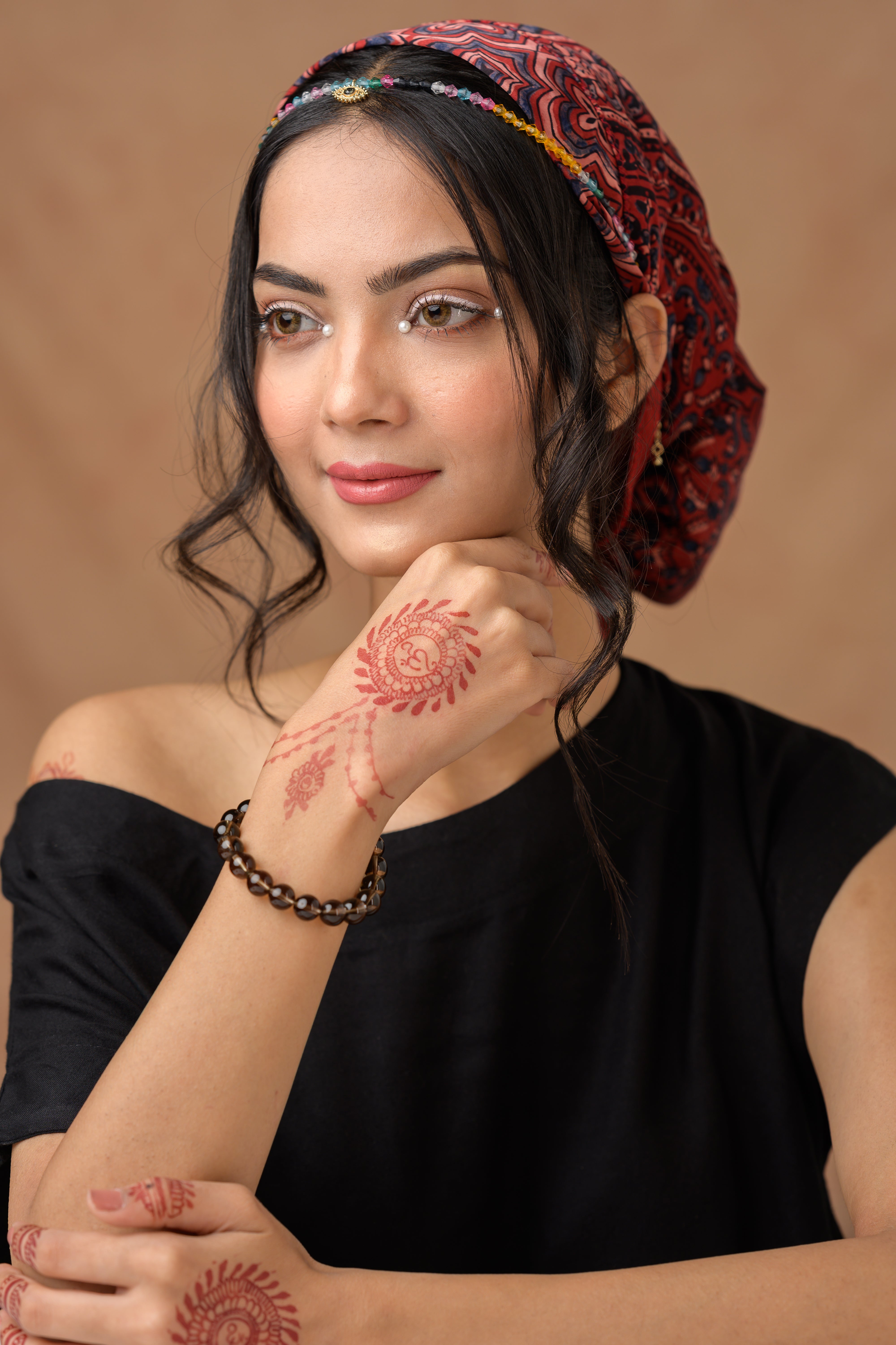 Smoky Quartz Bead Bracelet