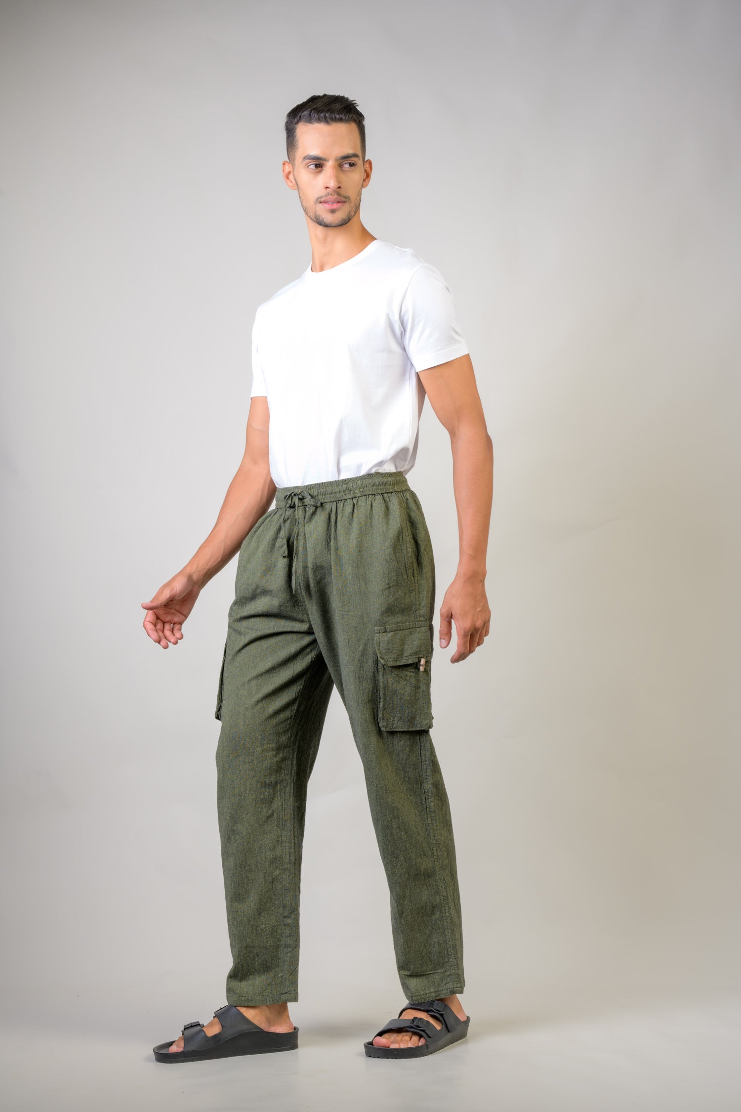 Rhea Solid Cargo Trouser