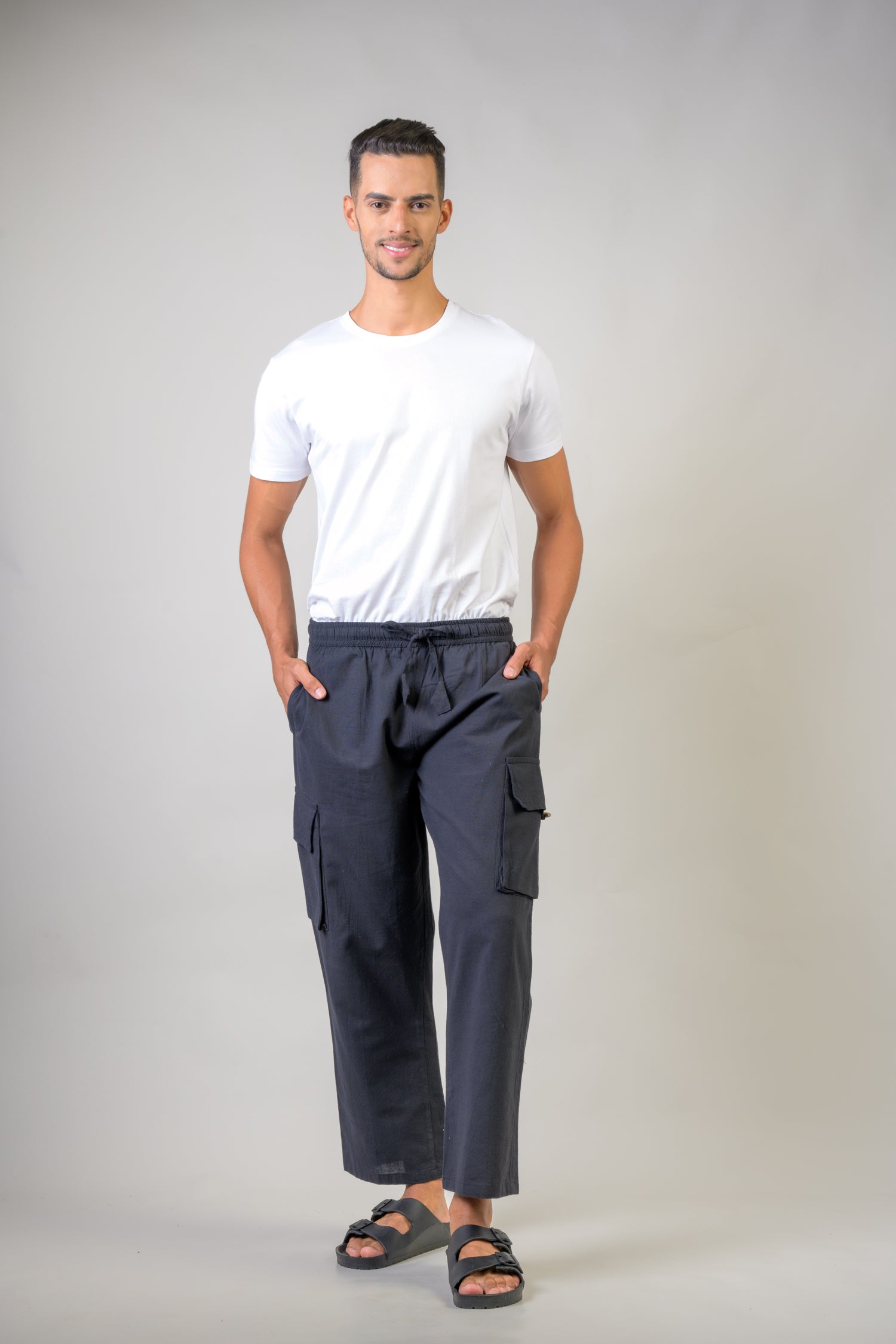 Rhea Solid Cargo Trouser