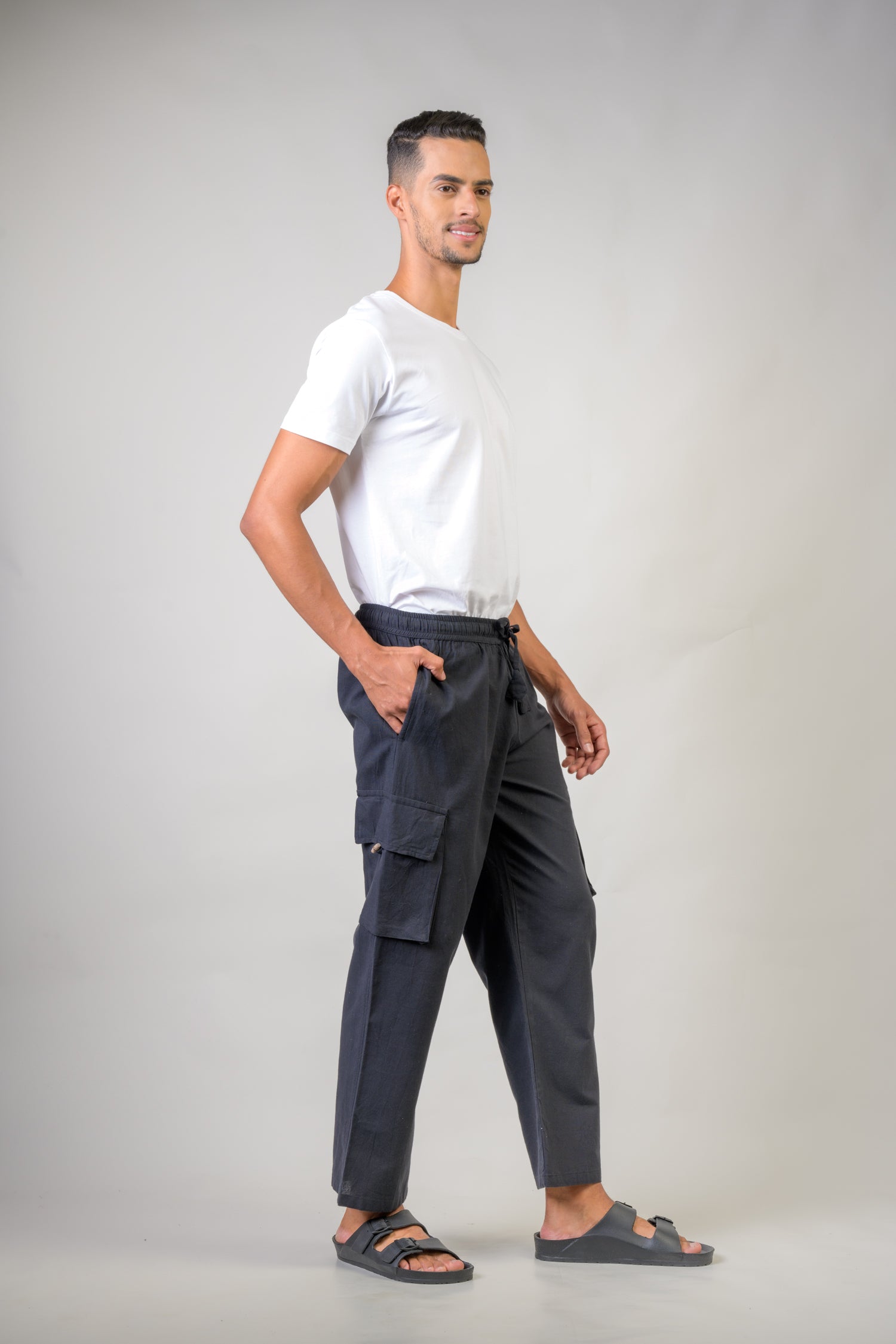 Rhea Solid Cargo Trouser