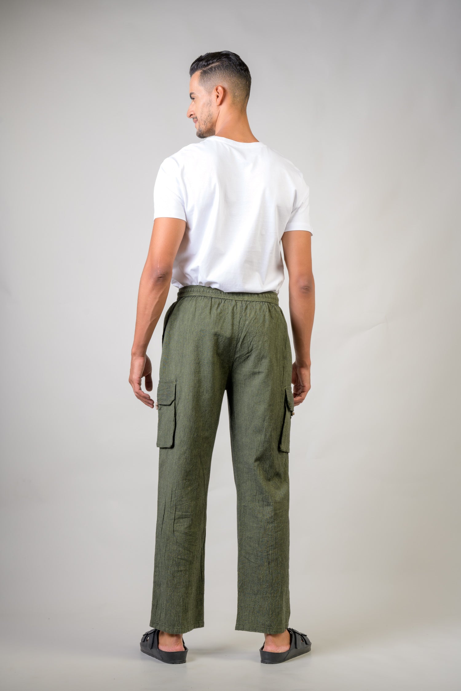 Rhea Solid Cargo Trouser