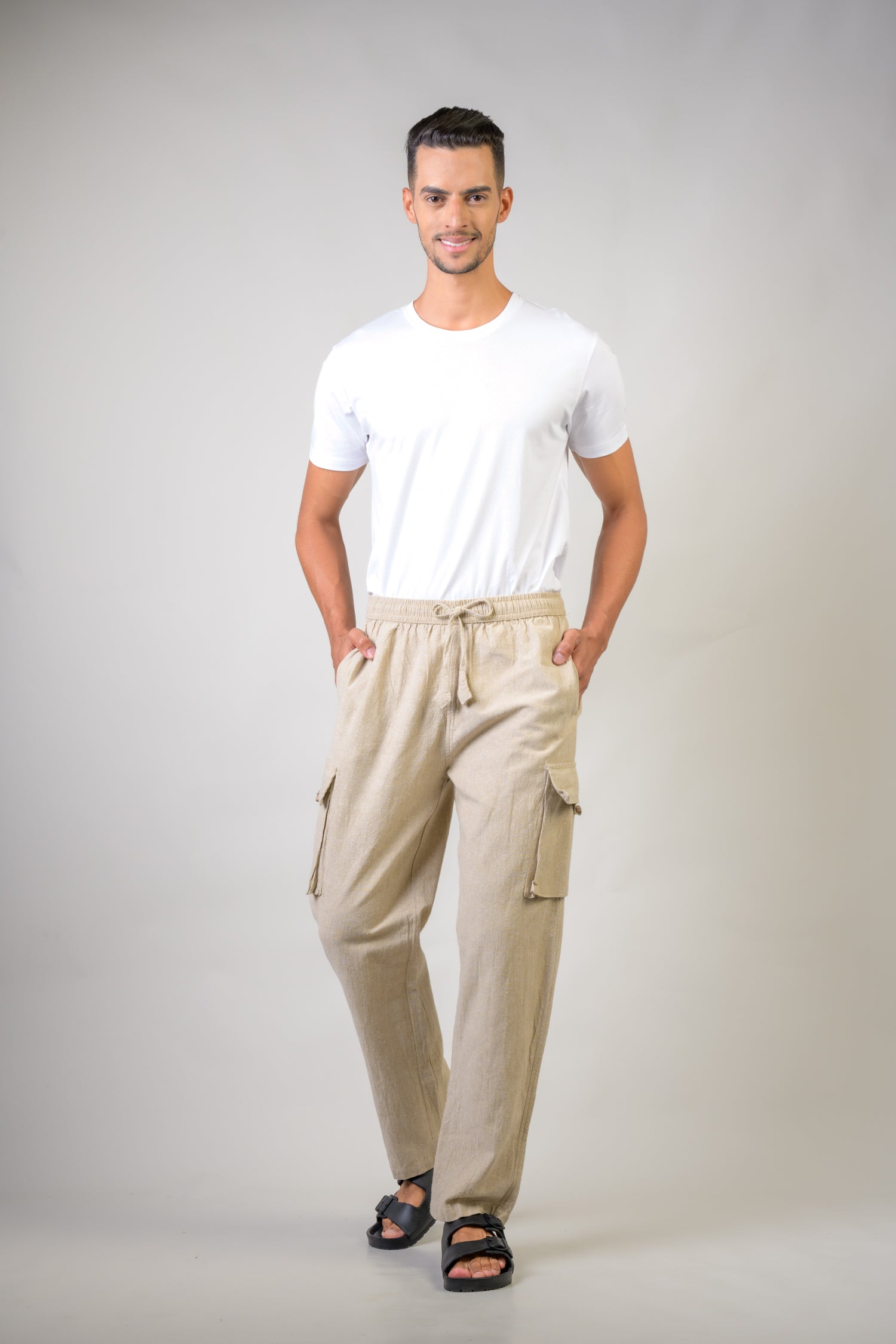 Rhea Solid Cargo Trouser