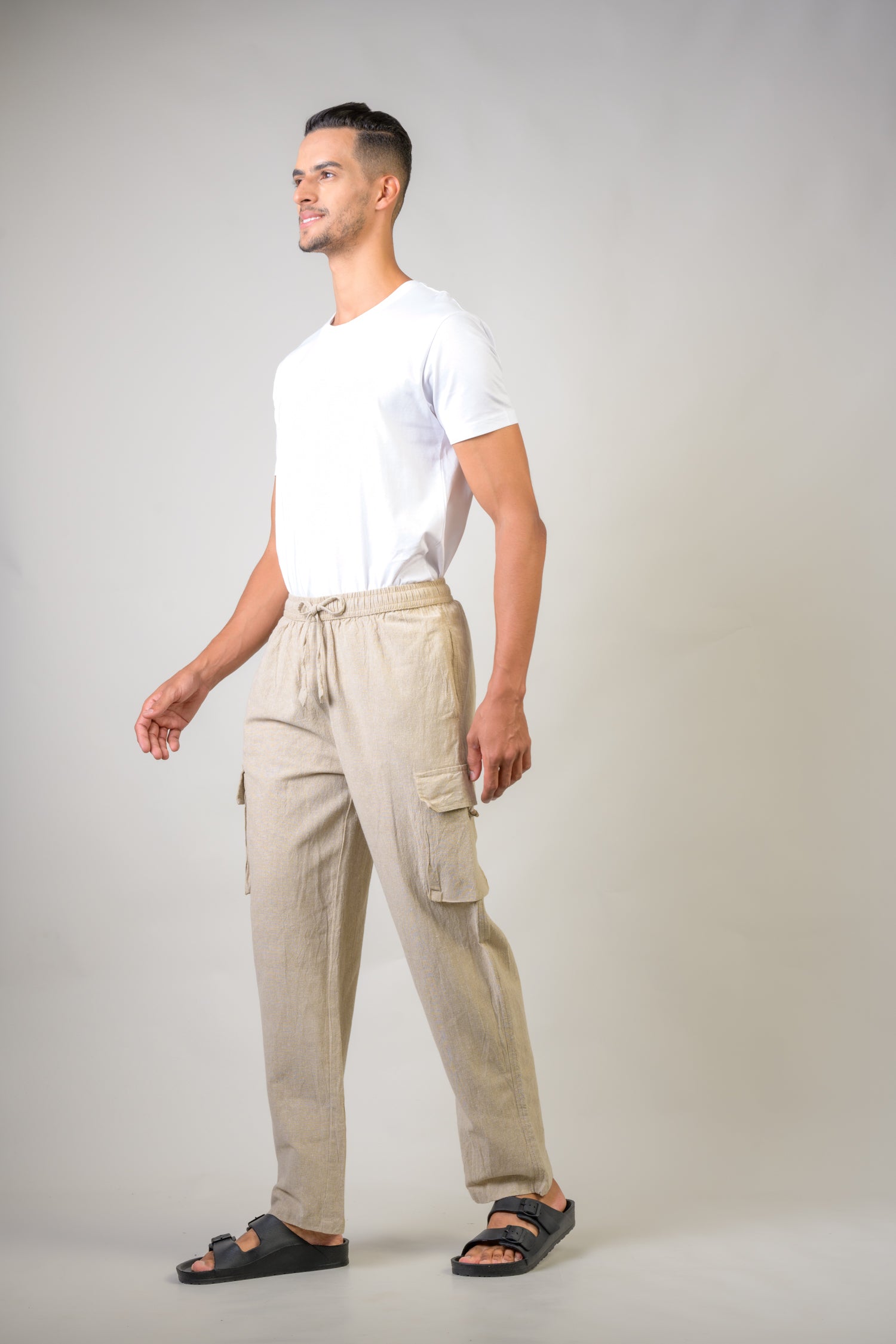 Rhea Solid Cargo Trouser