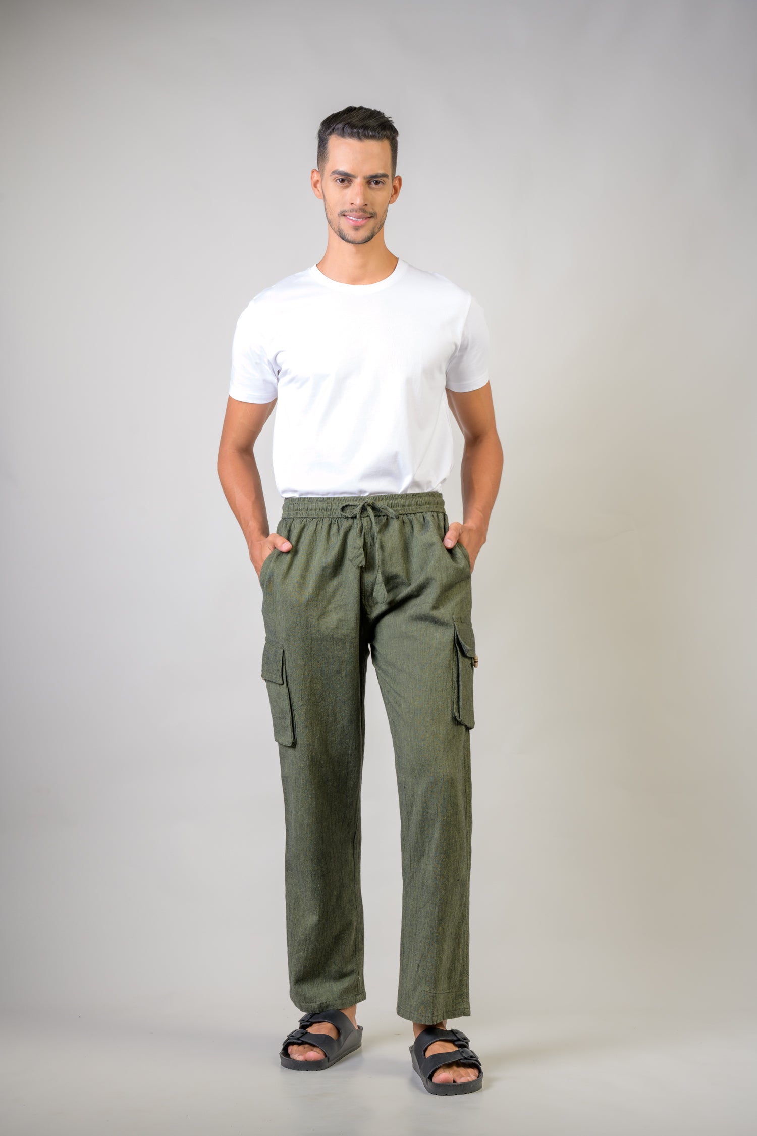 Rhea Solid Cargo Trouser