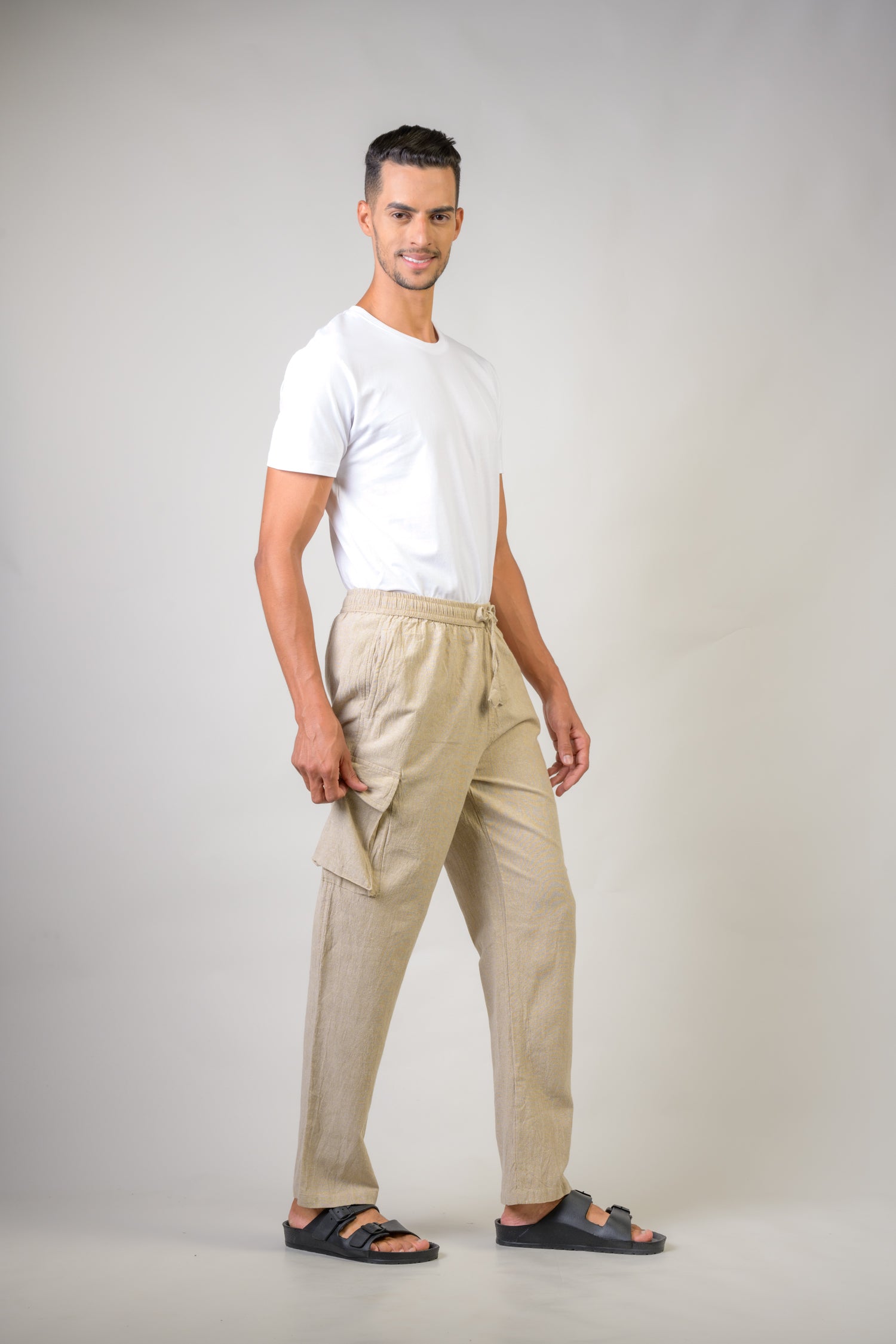 Rhea Solid Cargo Trouser