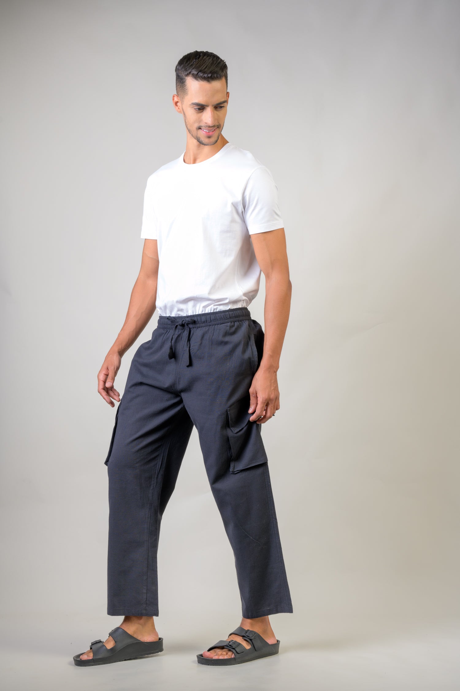 Rhea Solid Cargo Trouser