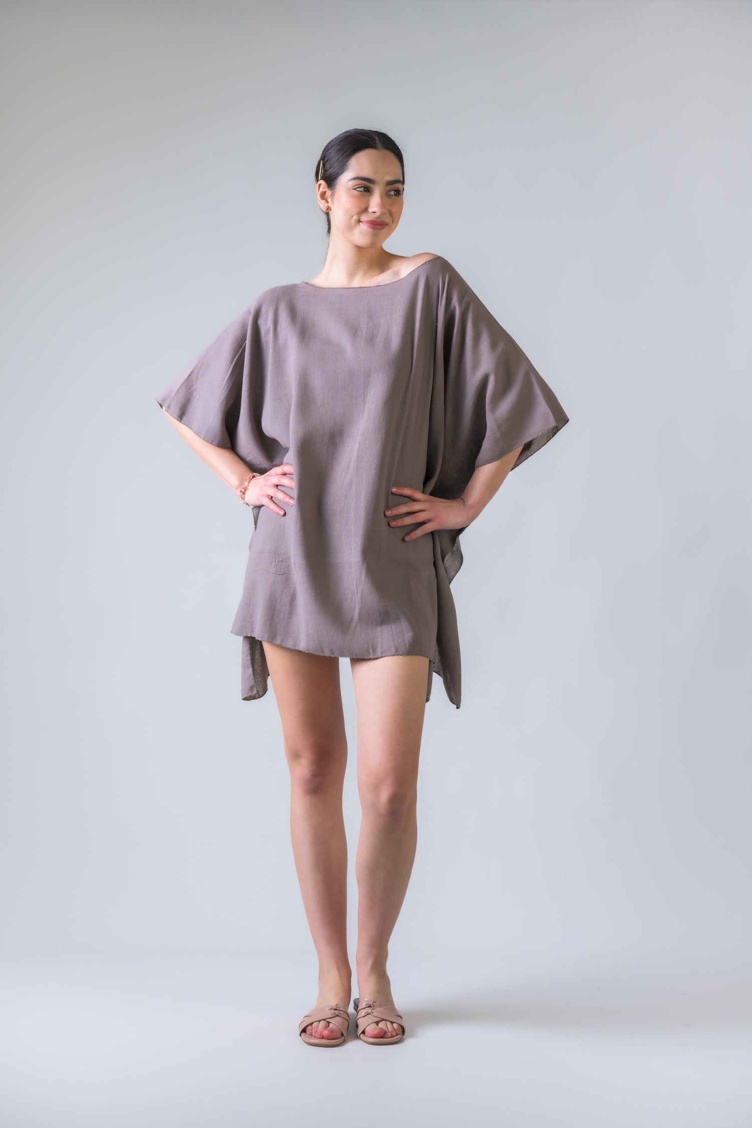 Rhea Solid Color Kaftan
