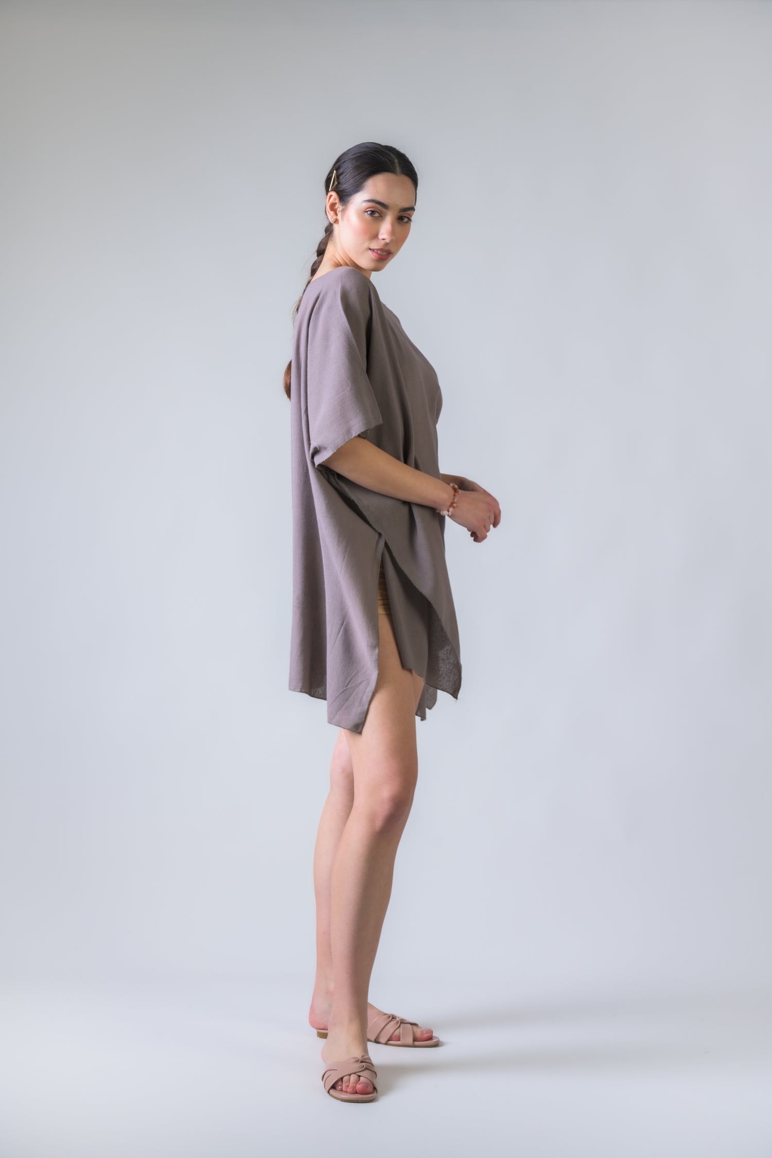 Rhea Solid Color Kaftan