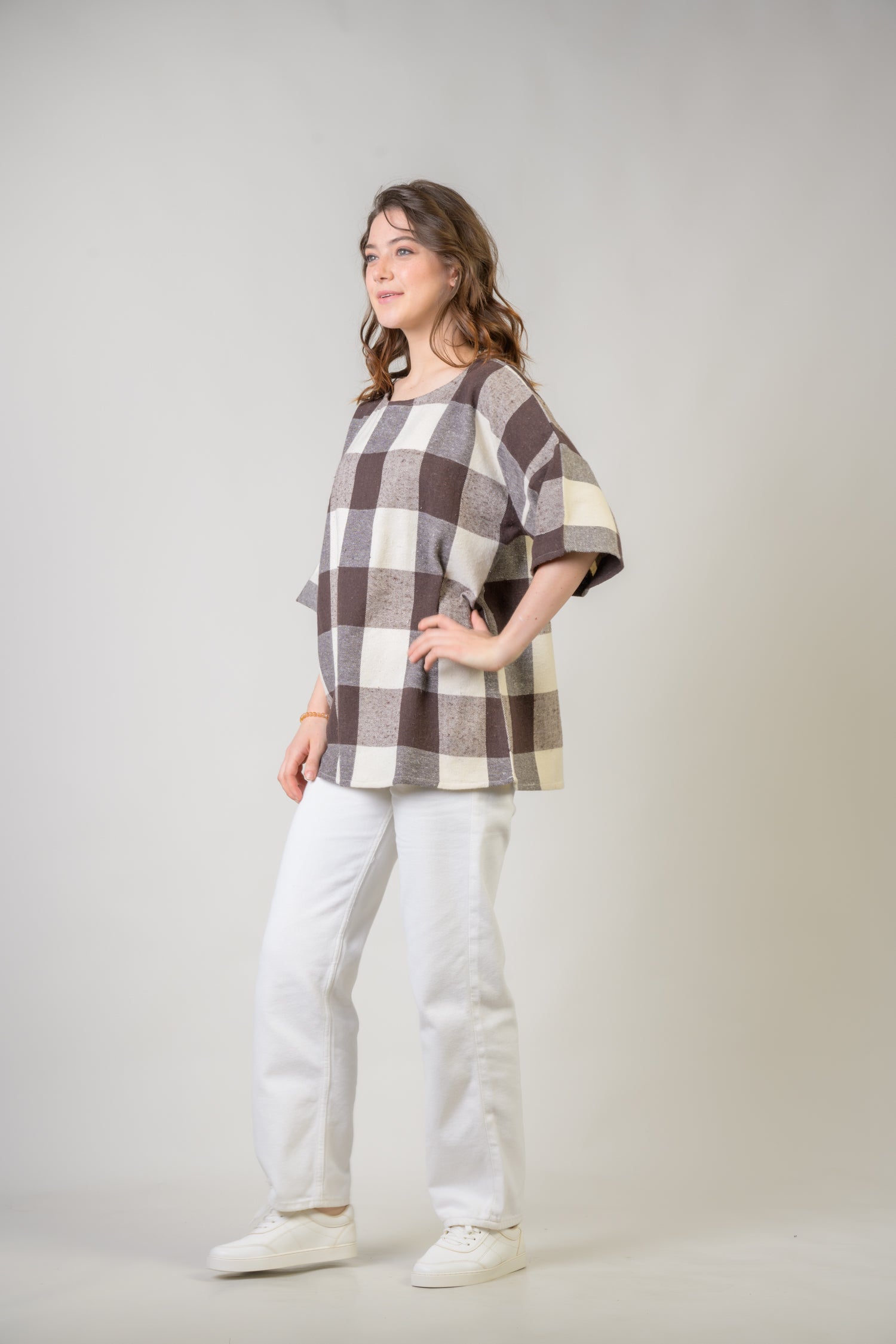 Rhea Bold Plaid Top Multicolor / L/X