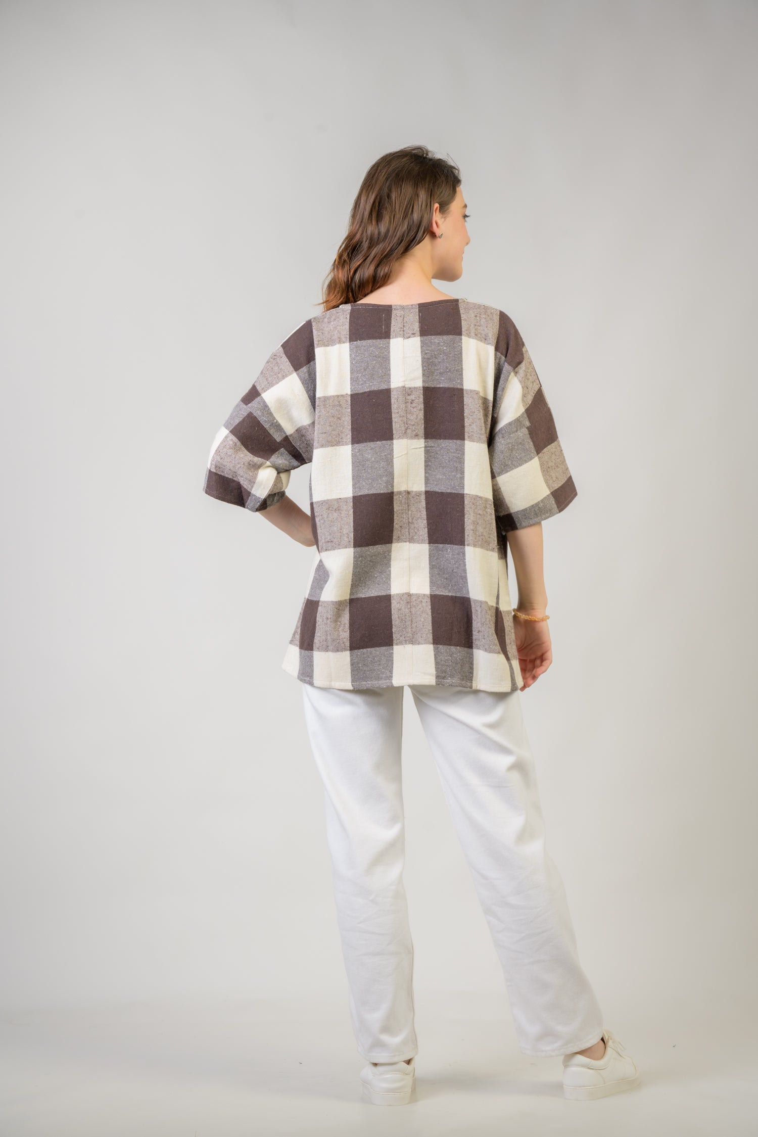 Rhea Bold Plaid Top Multicolor / L/X