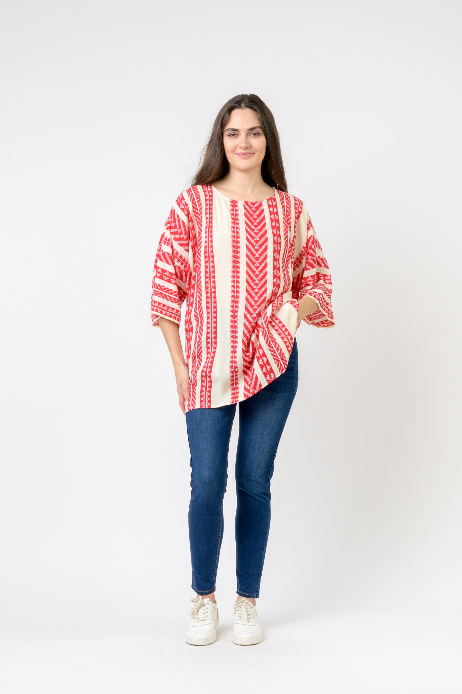 Rhea Aztec Print Top