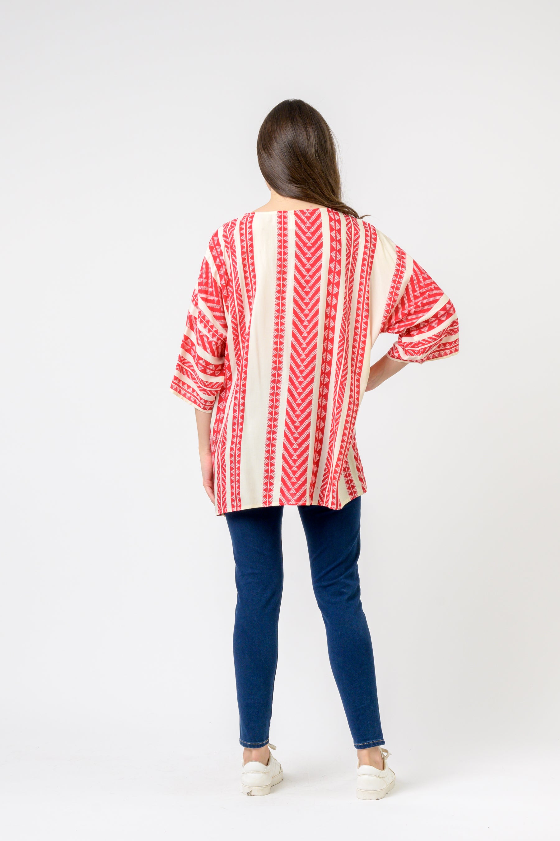 Rhea Aztec Print Top