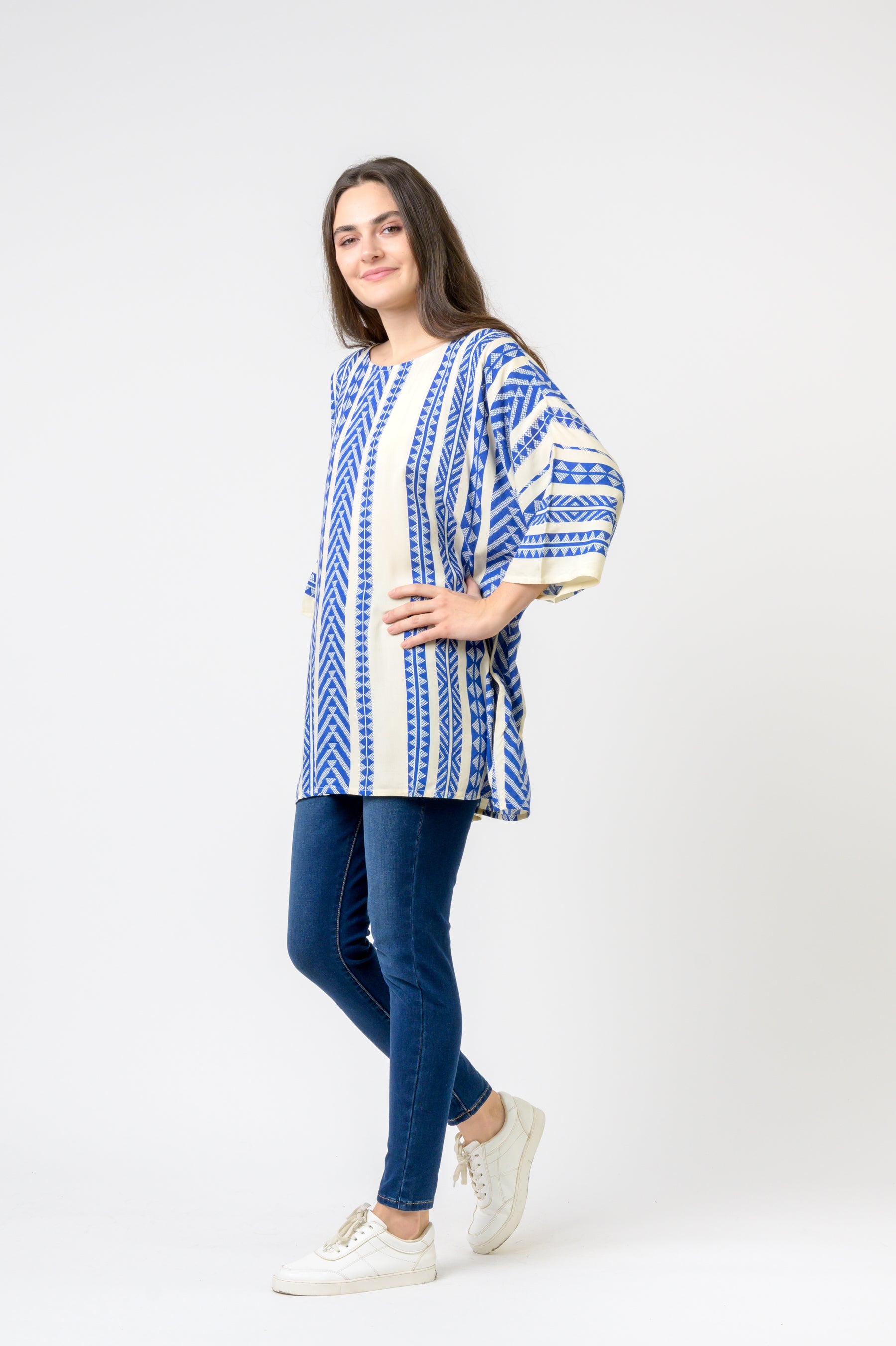 Rhea Aztec Print Top