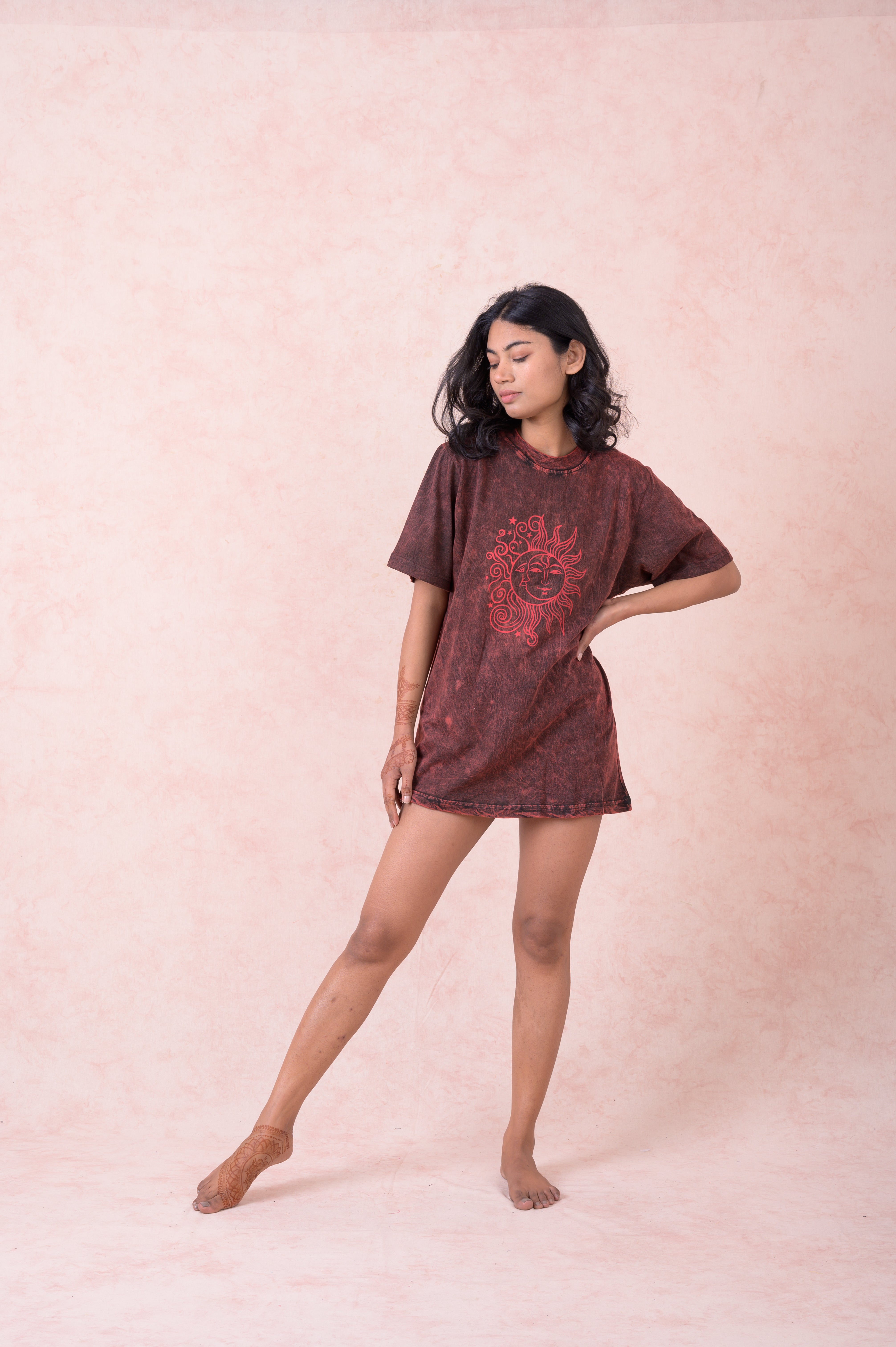 Rhea Sun Moon T-Shirt Black / Small