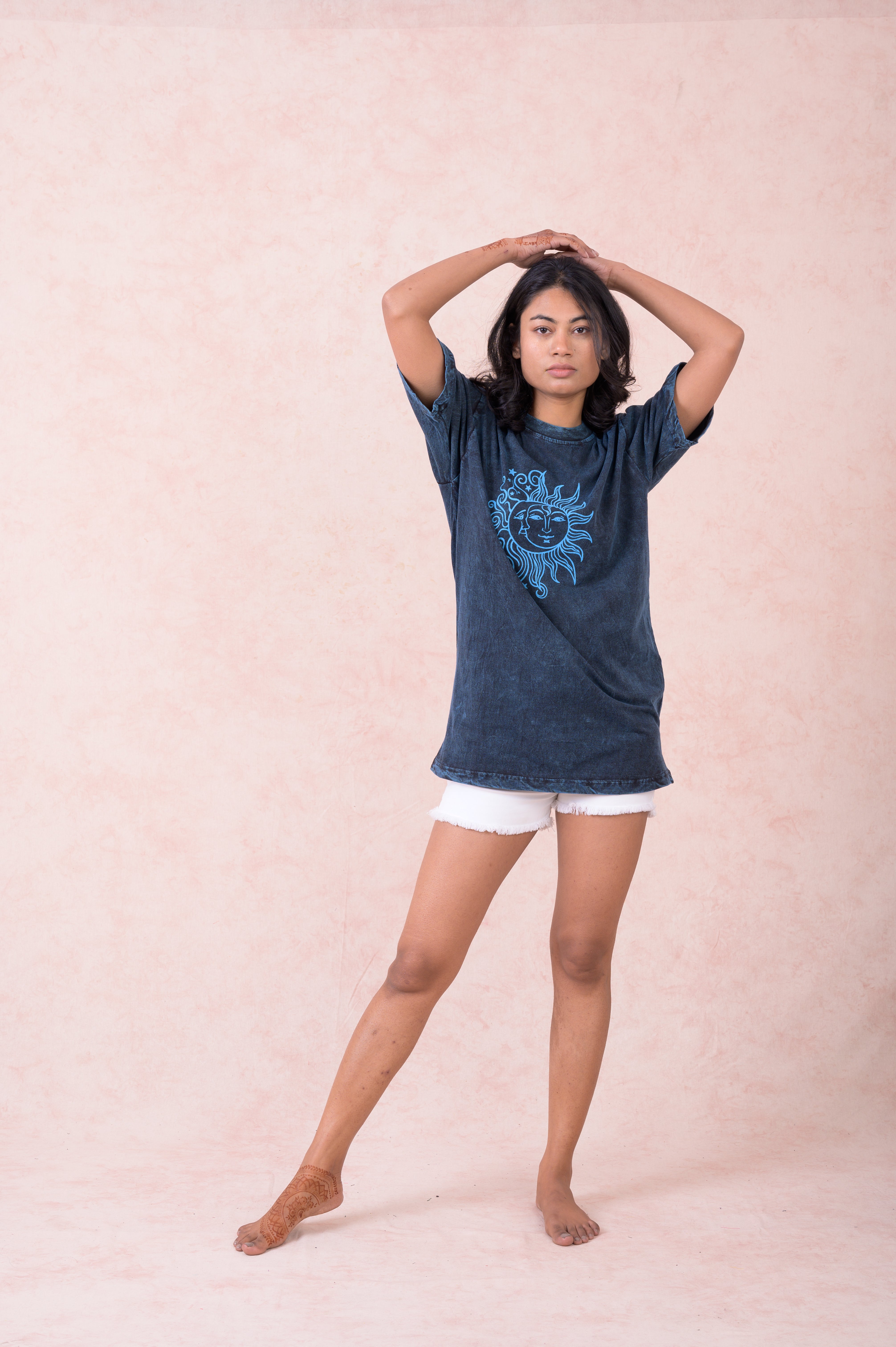 Rhea Sun Moon T-Shirt Black / Small