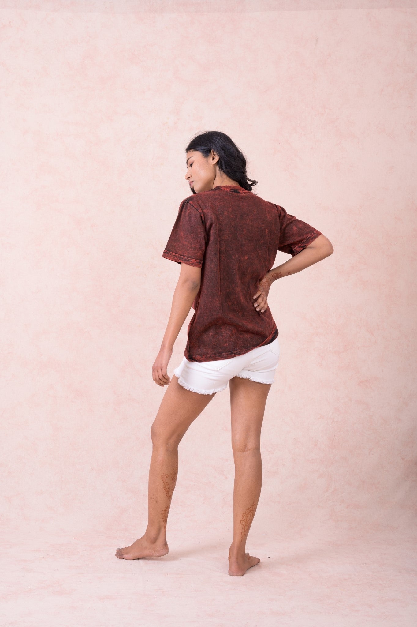 Rhea Yin Yang Mandala T-Shirt Black / Small