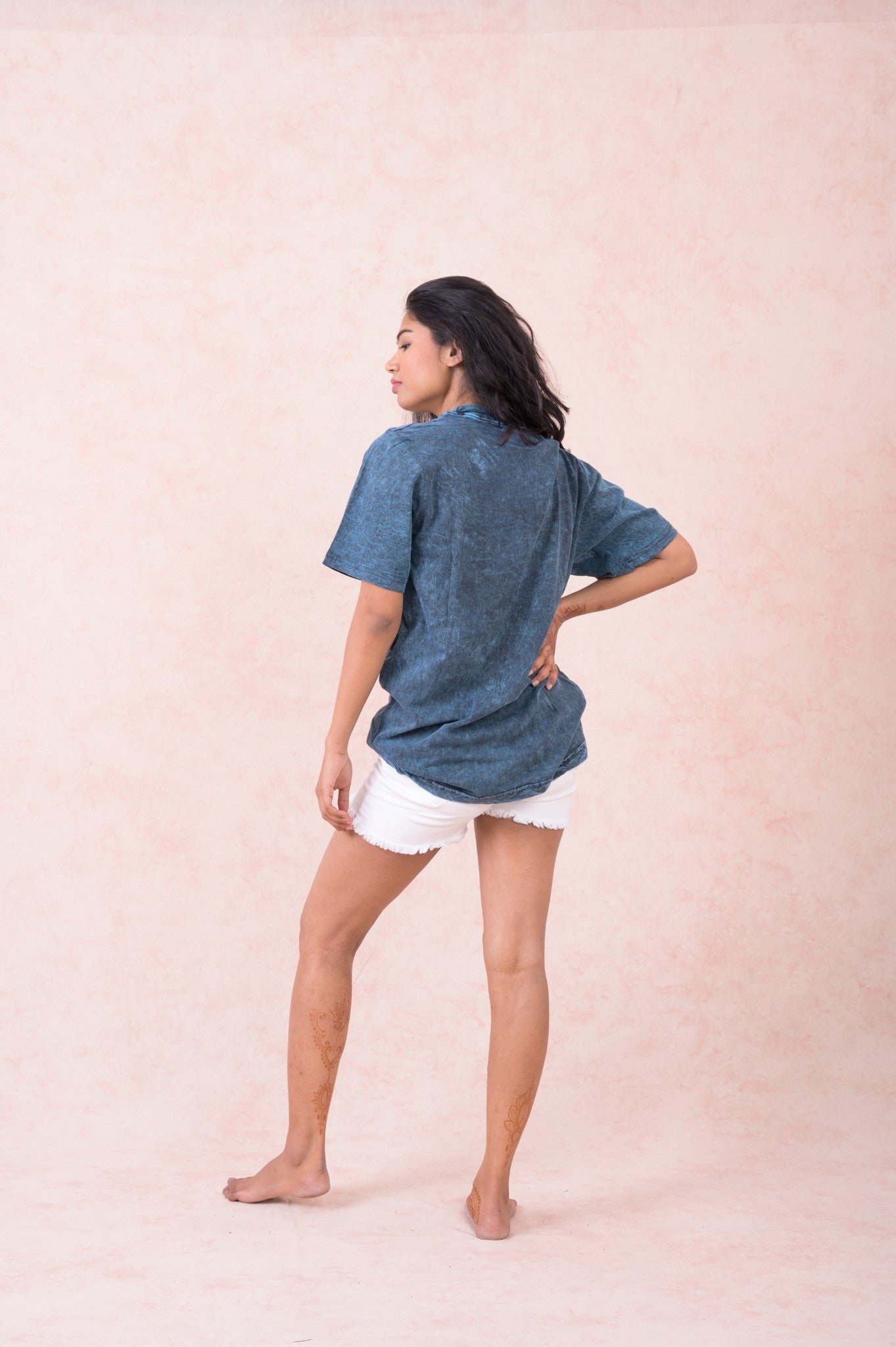 Rhea Yin Yang Mandala T-Shirt Black / Small