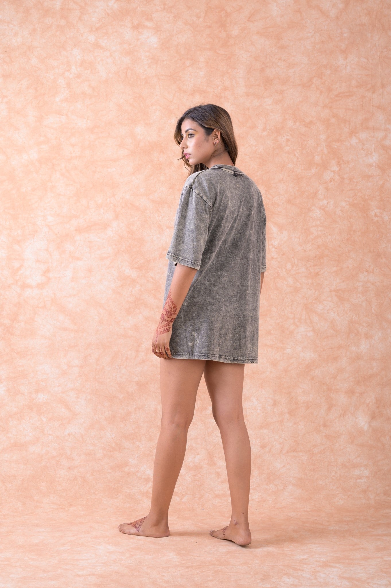 Rhea Bohdi Tree with Elephant T-Shirt Black / Small