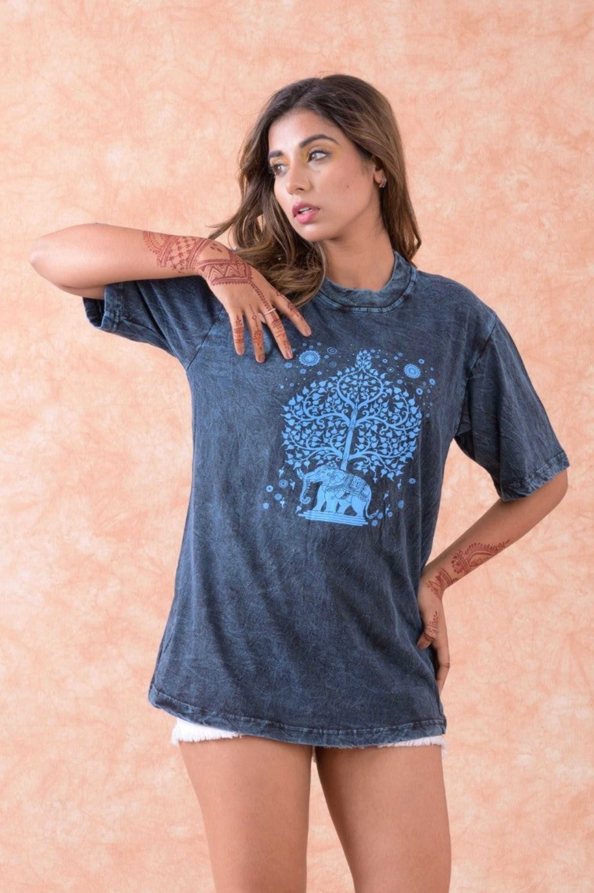 Rhea Bohdi Tree with Elephant T-Shirt