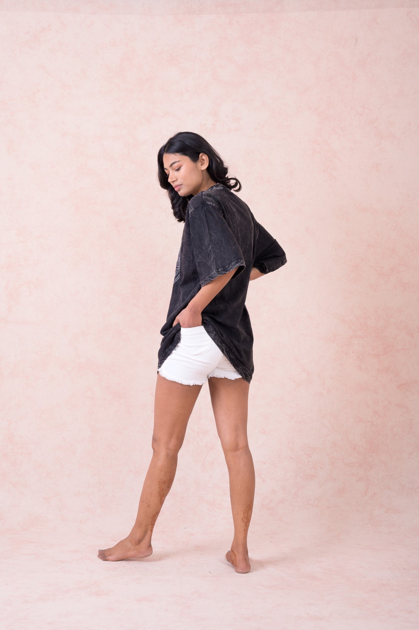 Rhea Flower of Life T-Shirt Black / Small