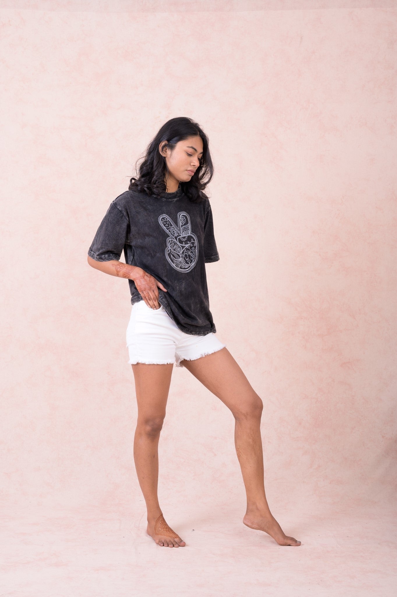 Rhea World Peace T-Shirt Black / Small