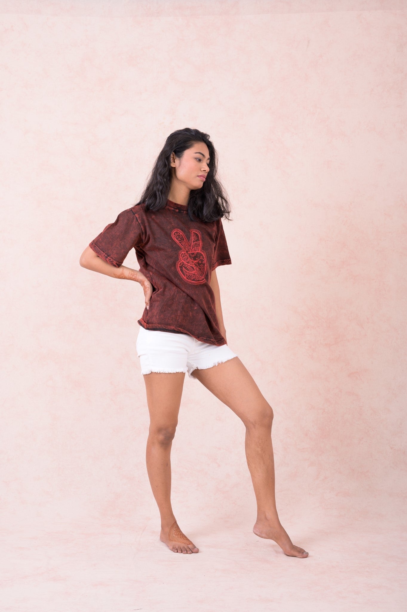 Rhea World Peace T-Shirt Black / Small