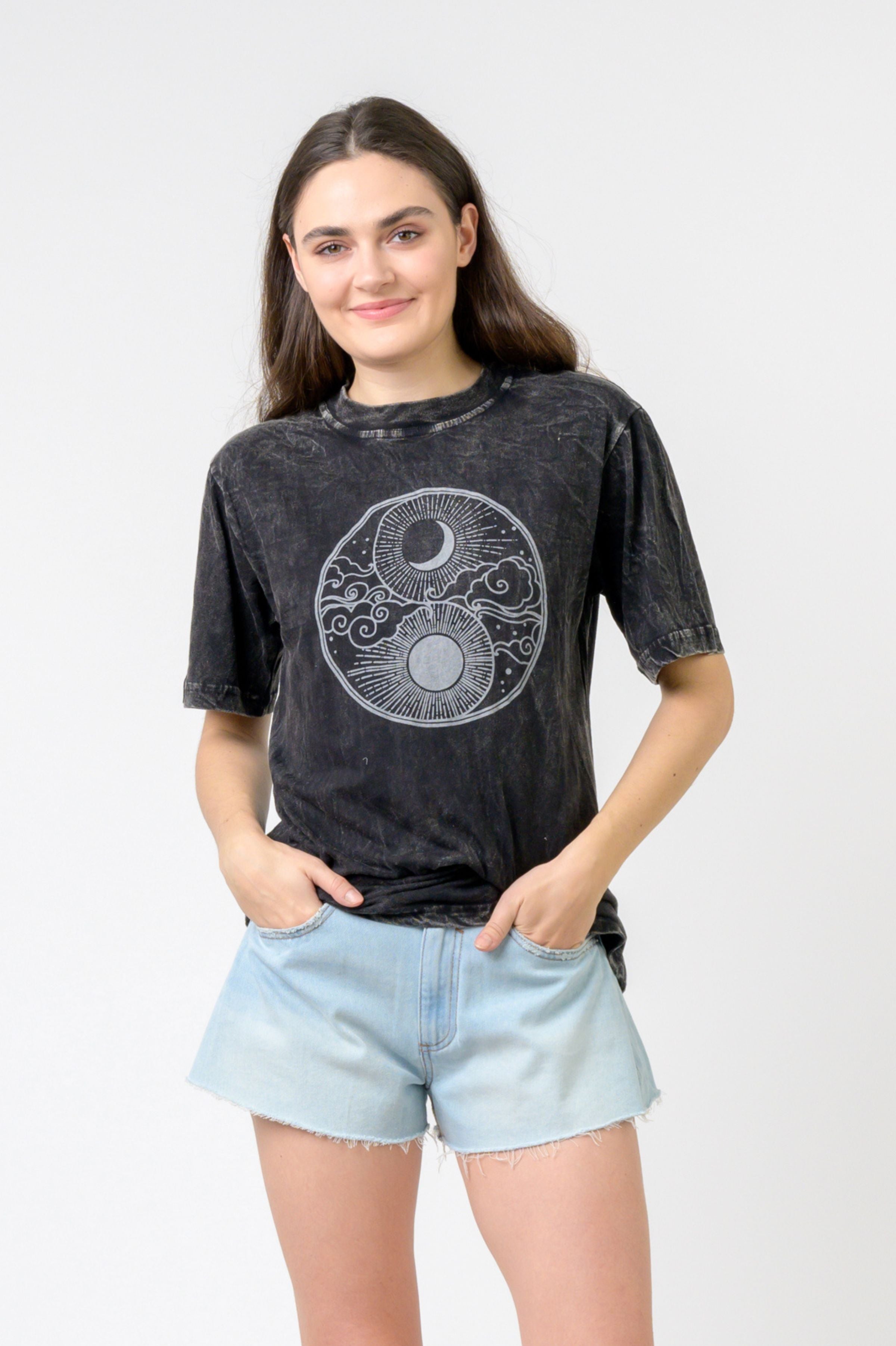 Rhea Sun and Moon Yin Yang T-Shirt