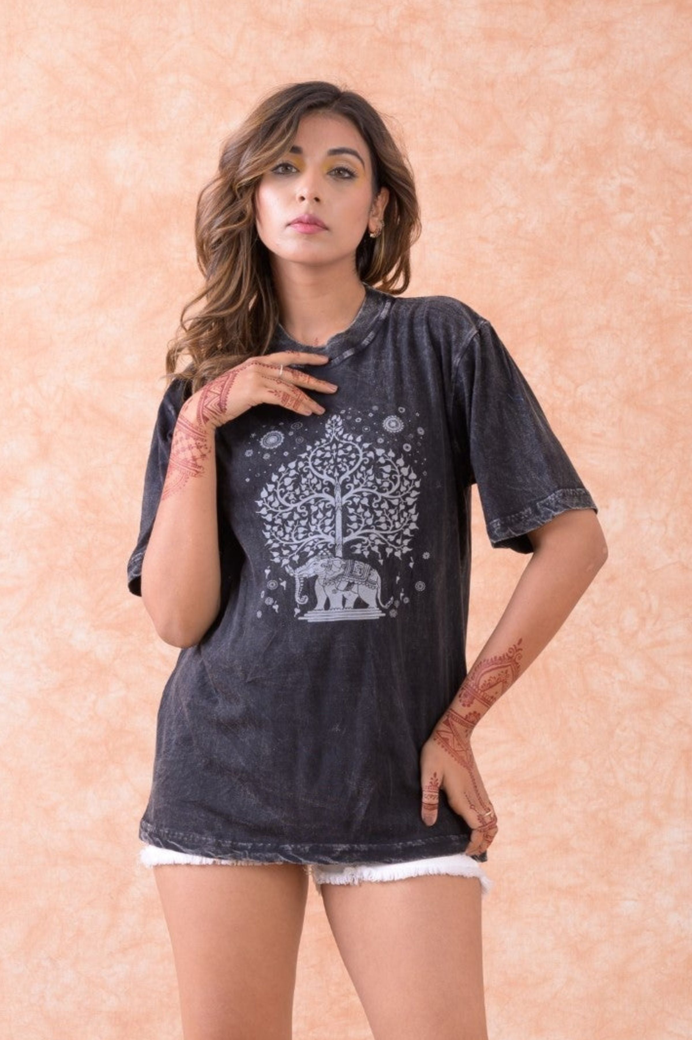 Rhea Bohdi Tree with Elephant T-Shirt