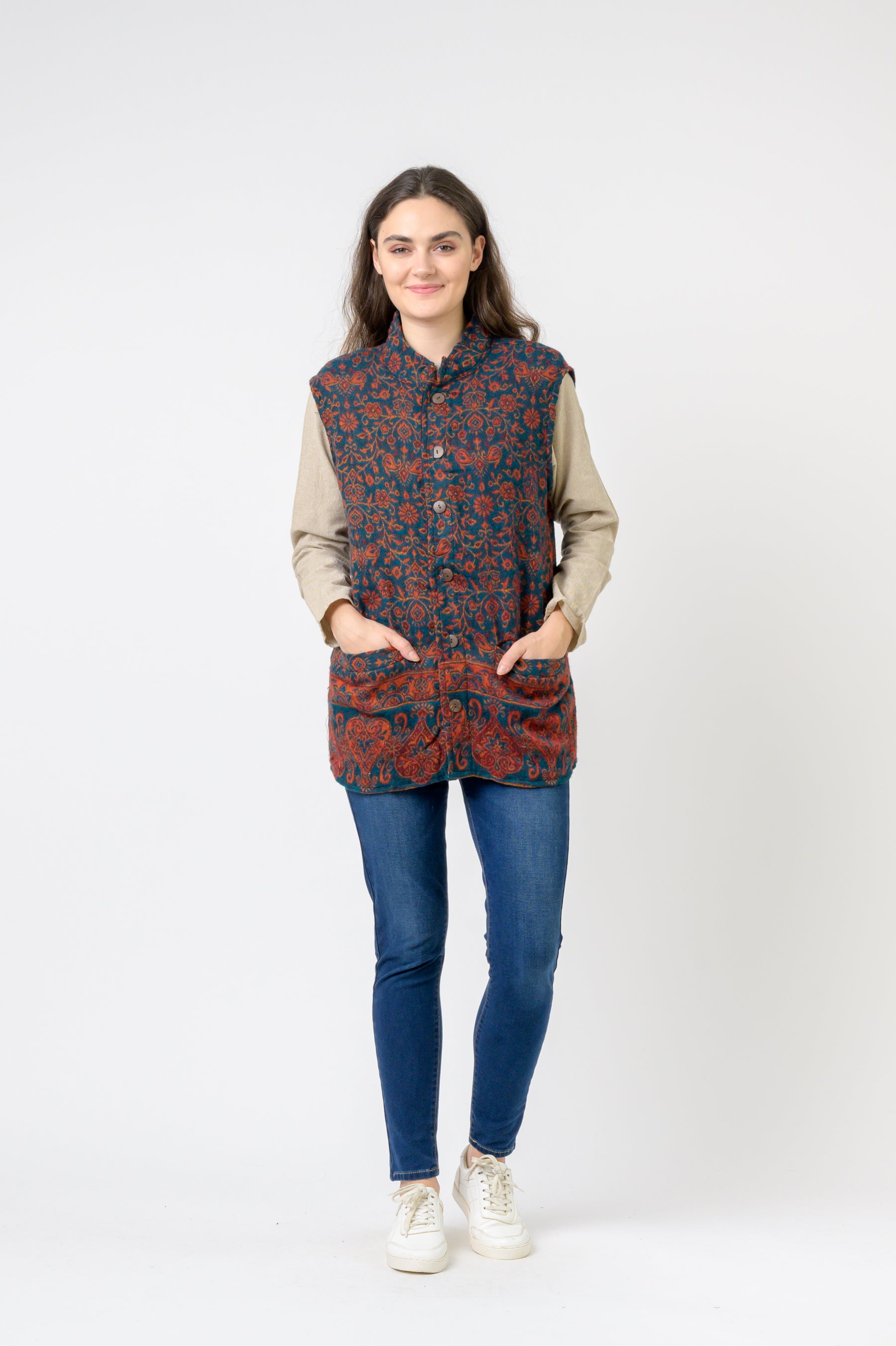 Rhea Nehru Collar Vest