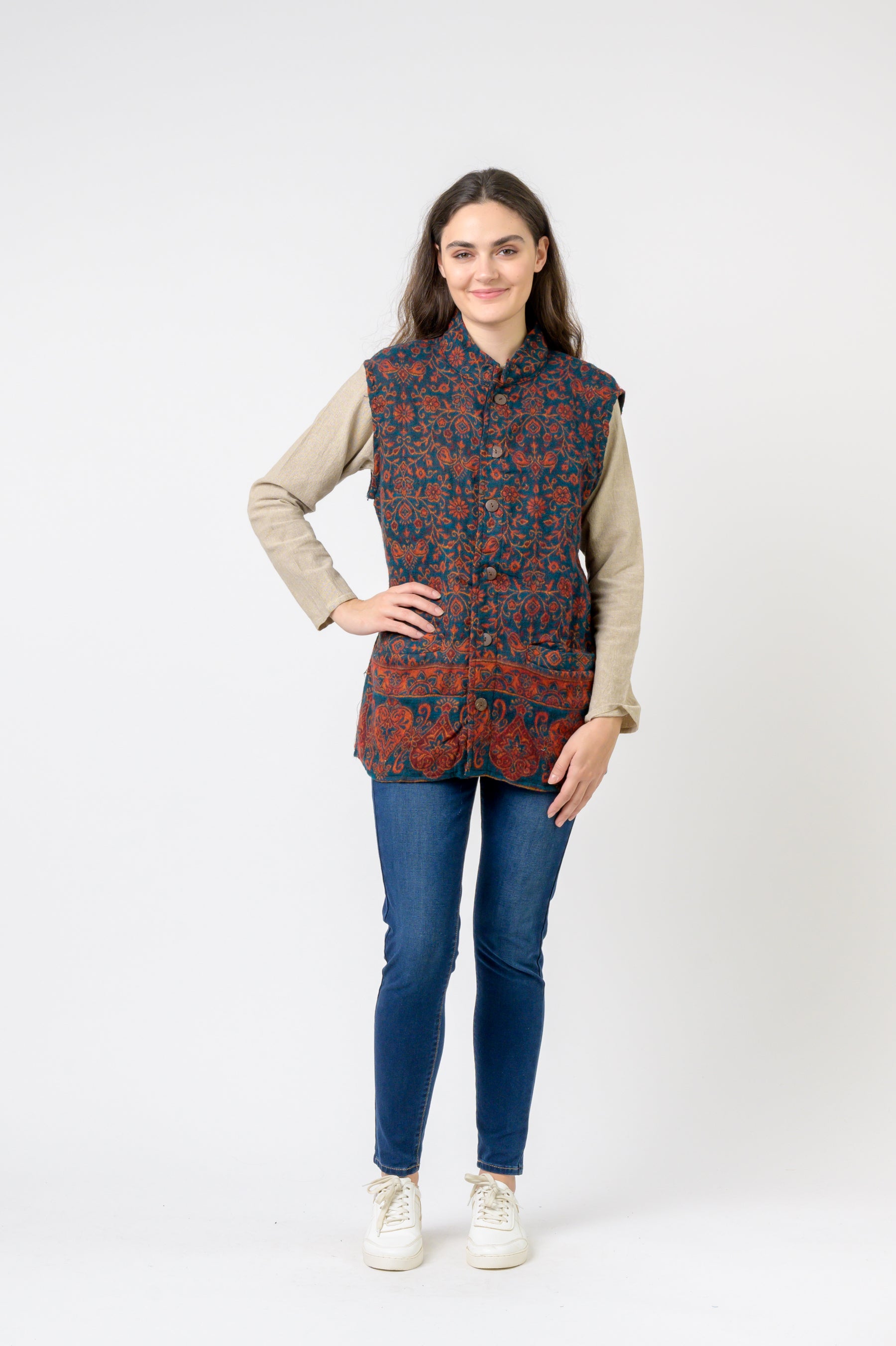 Rhea Nehru Collar Vest
