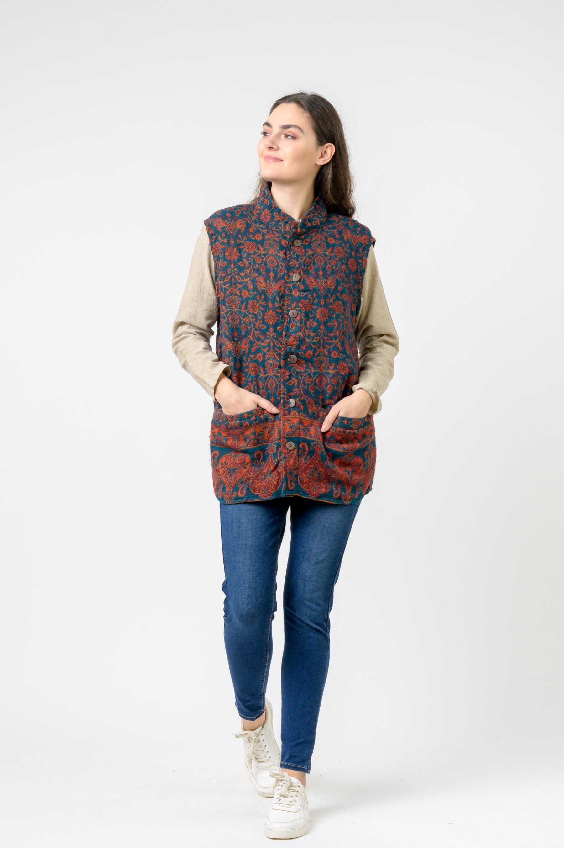Rhea Nehru Collar Vest