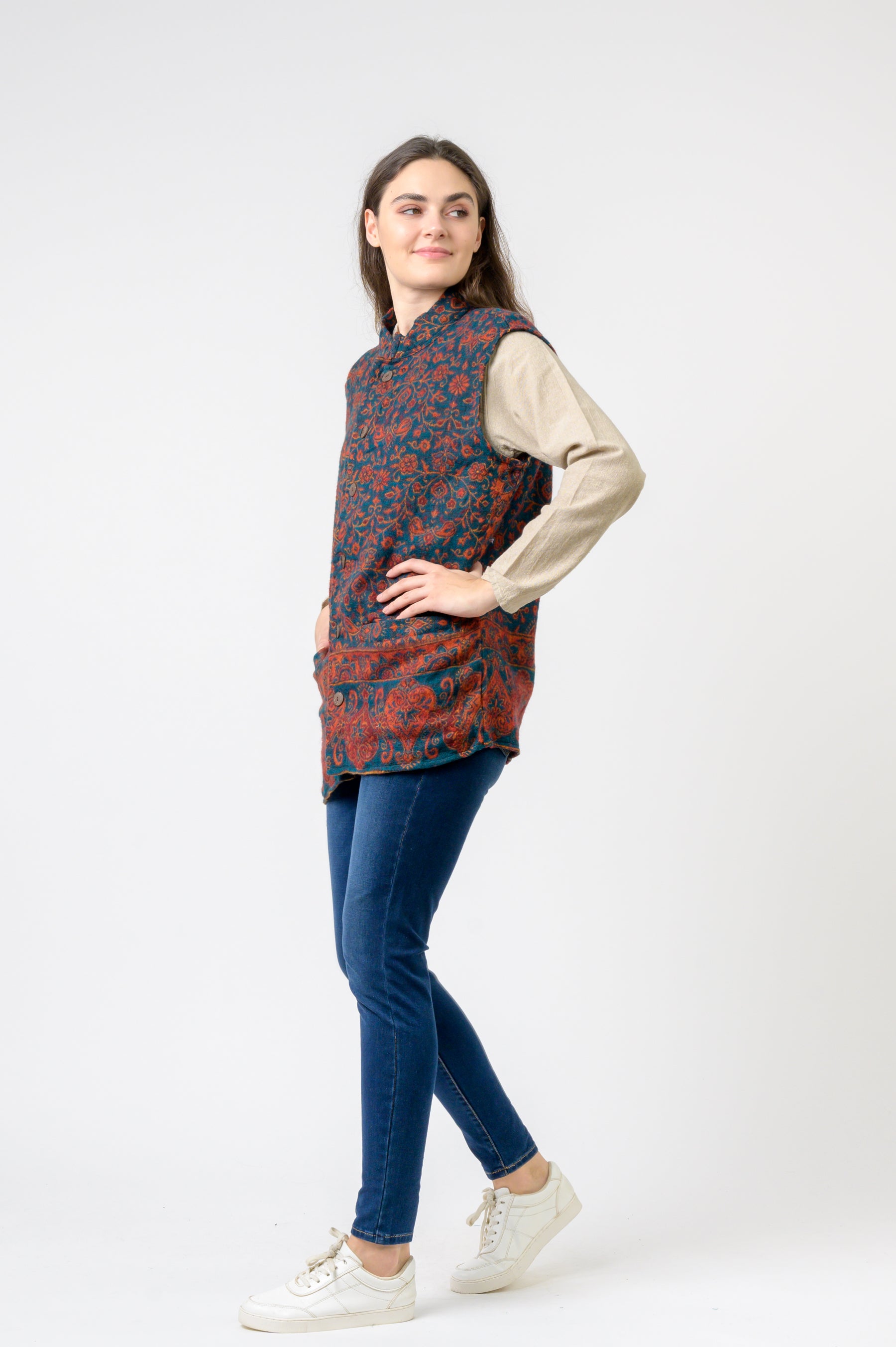 Rhea Nehru Collar Vest