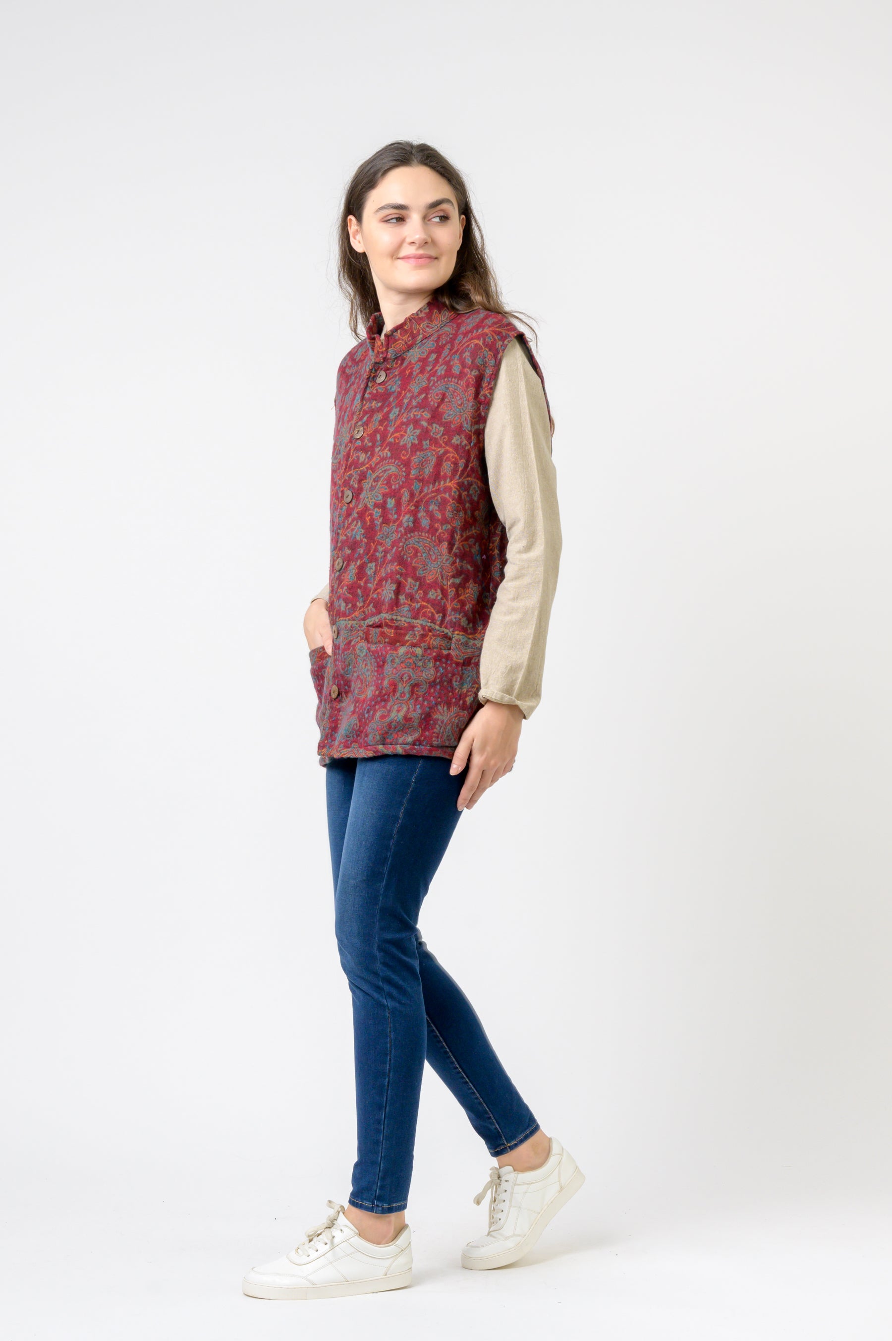 Rhea Nehru Collar Vest