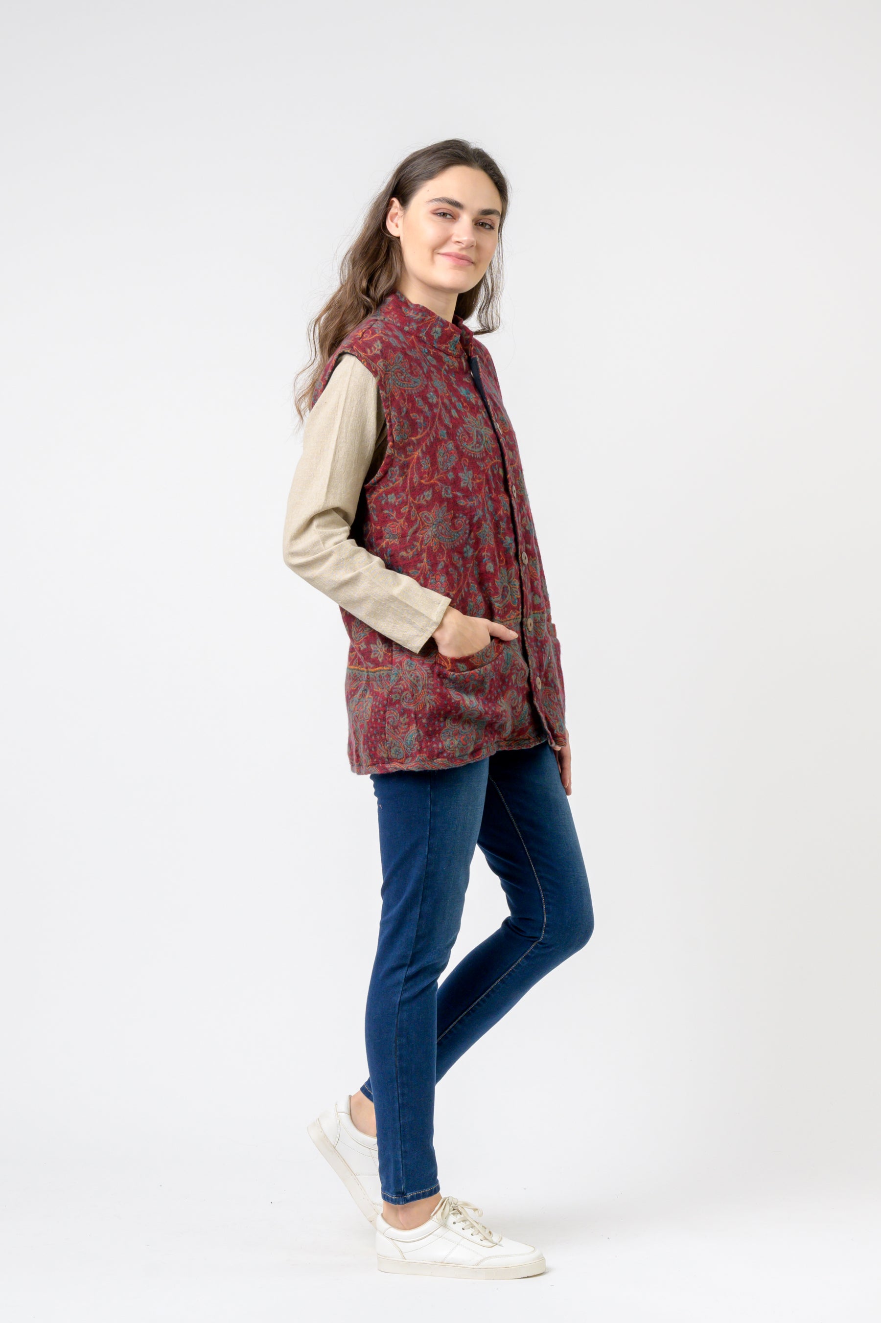 Rhea Nehru Collar Vest