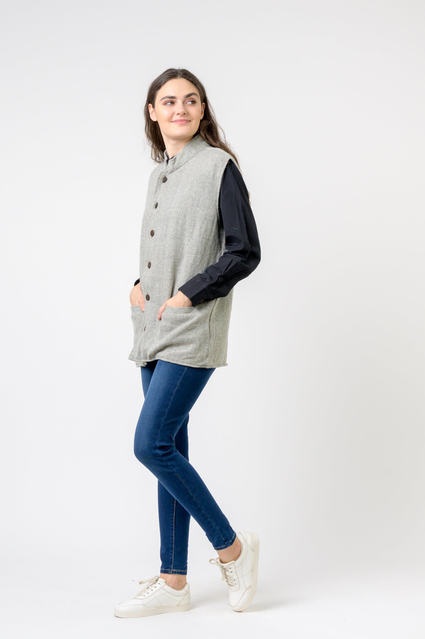 Rhea Nehru Collar Vest