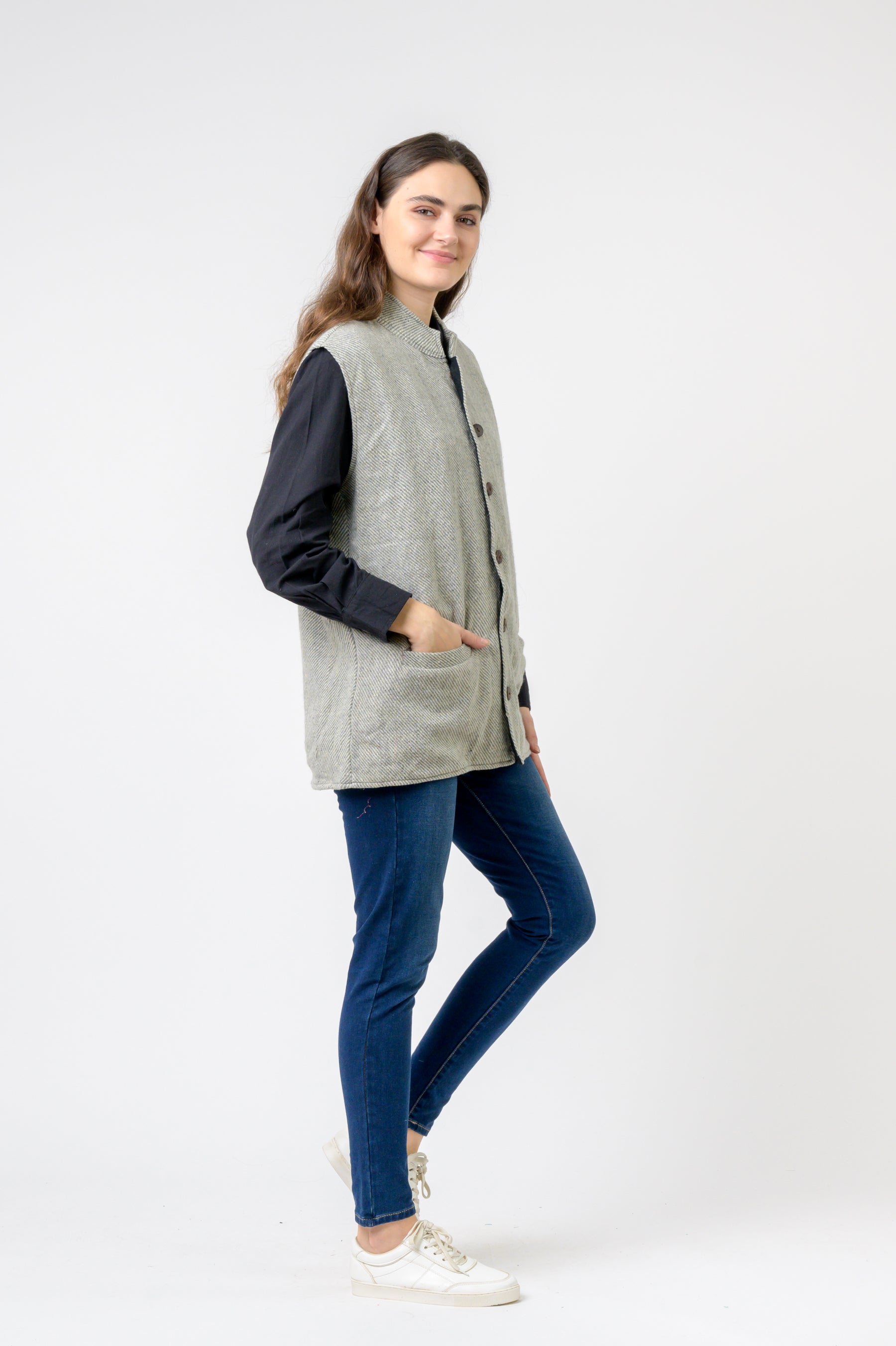 Rhea Nehru Collar Vest