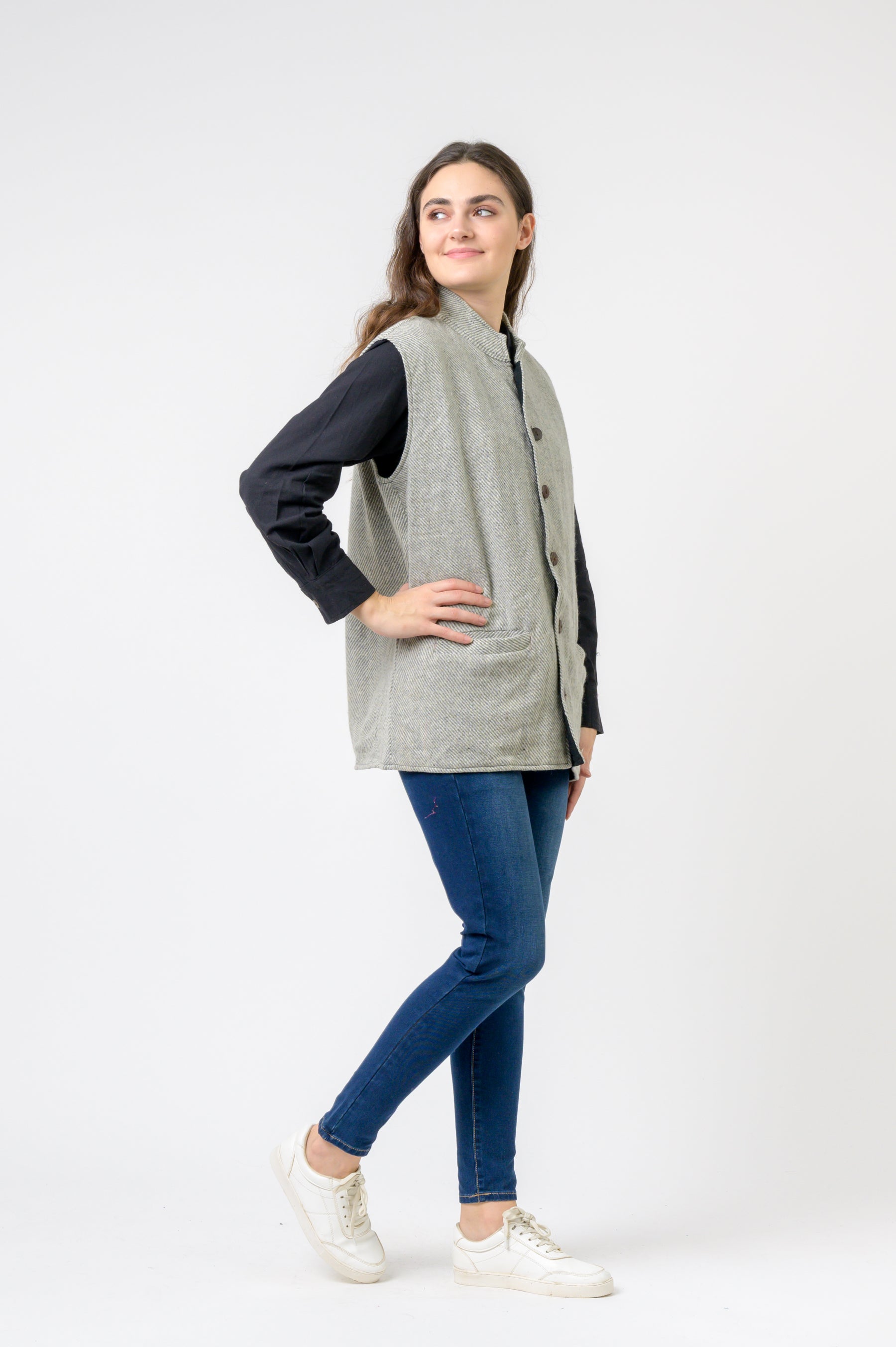 Rhea Nehru Collar Vest