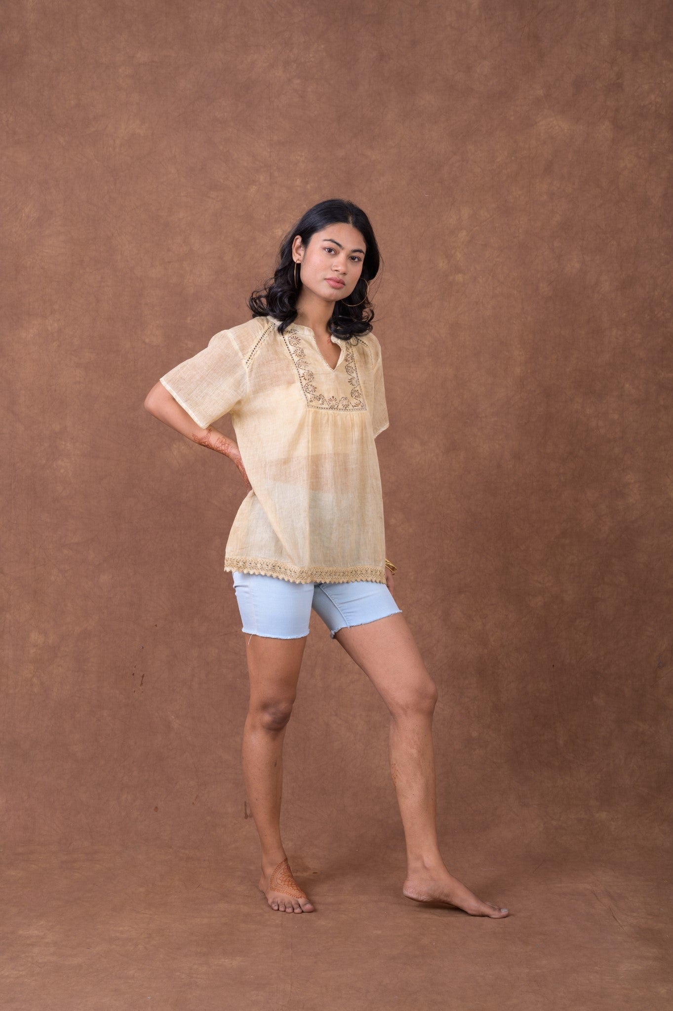 Rhea Fashion Short Sleeve Top